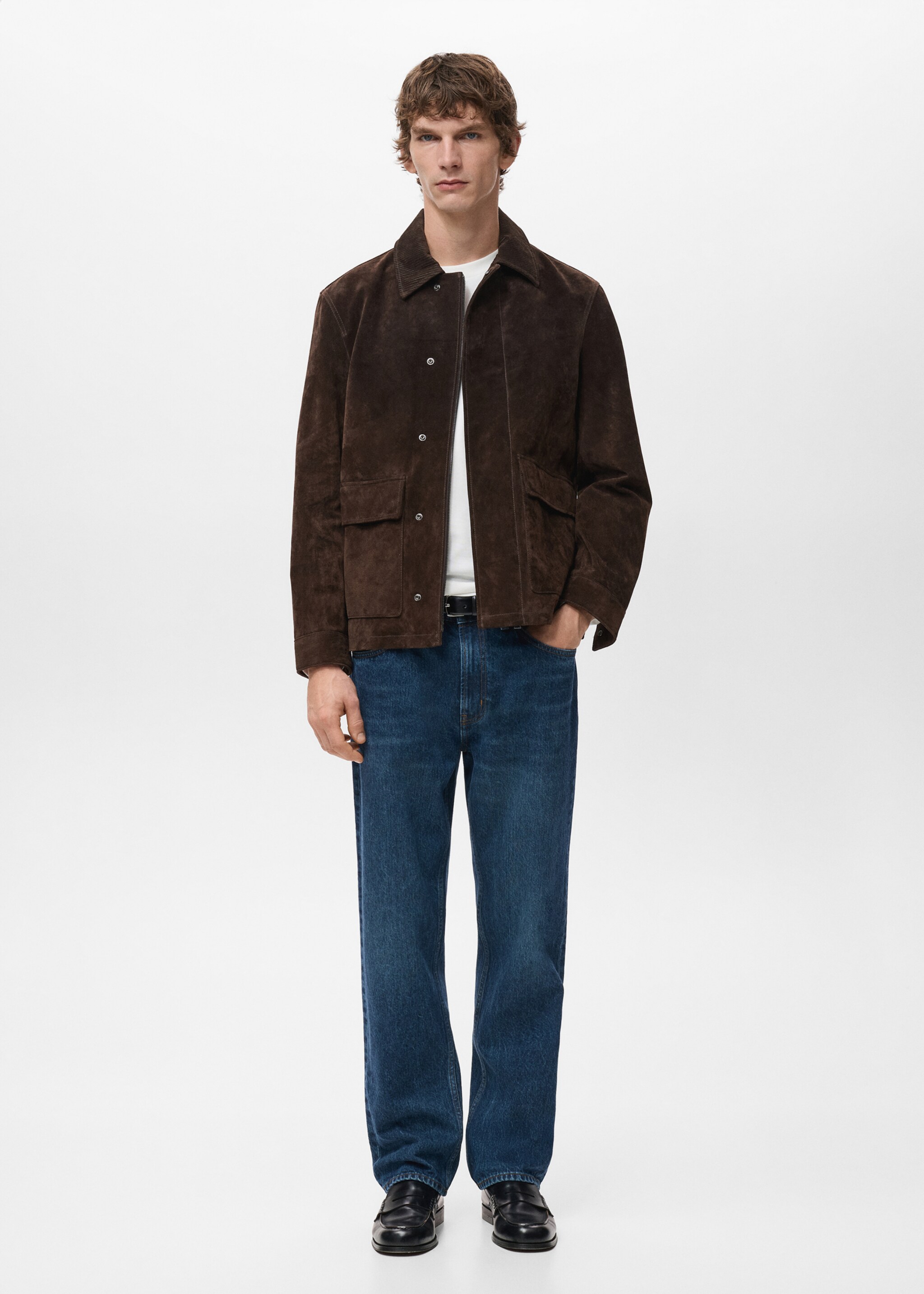 Jeans Moby straight fit lavado oscuro - Plano general, Azul oscuro. Ref: 27041249-00.