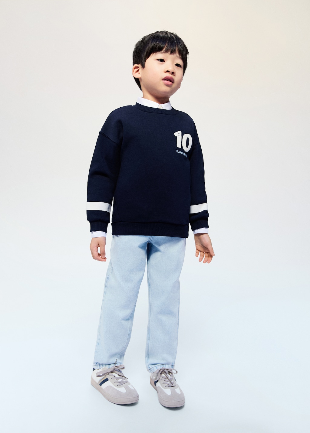 Straight cotton jeans