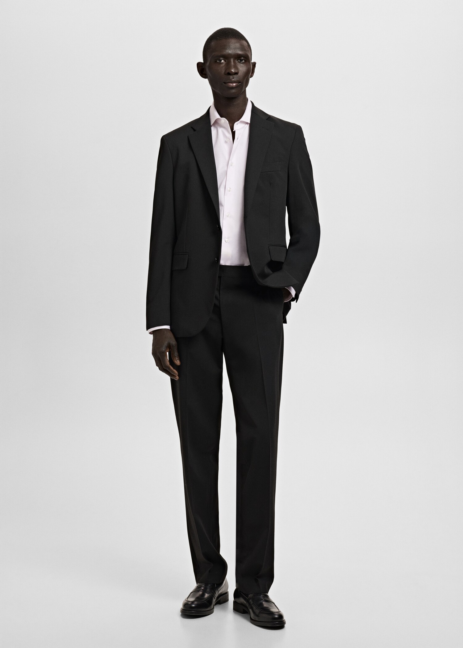 Chemise costume slim fit 100 % coton - Plan général