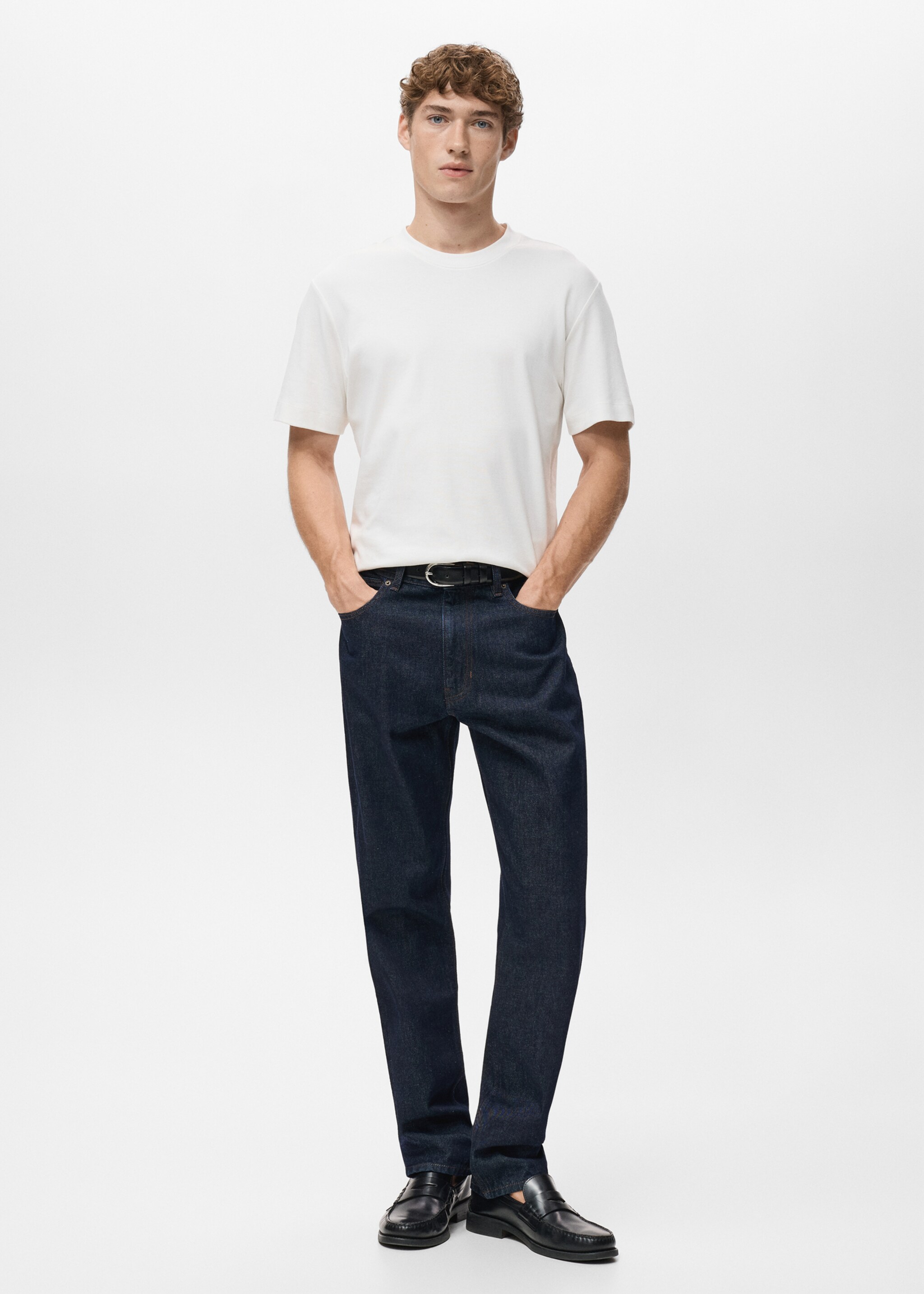 Medium weight regular fit T-shirt - General plane, Off White. Ref: 27041262-00.