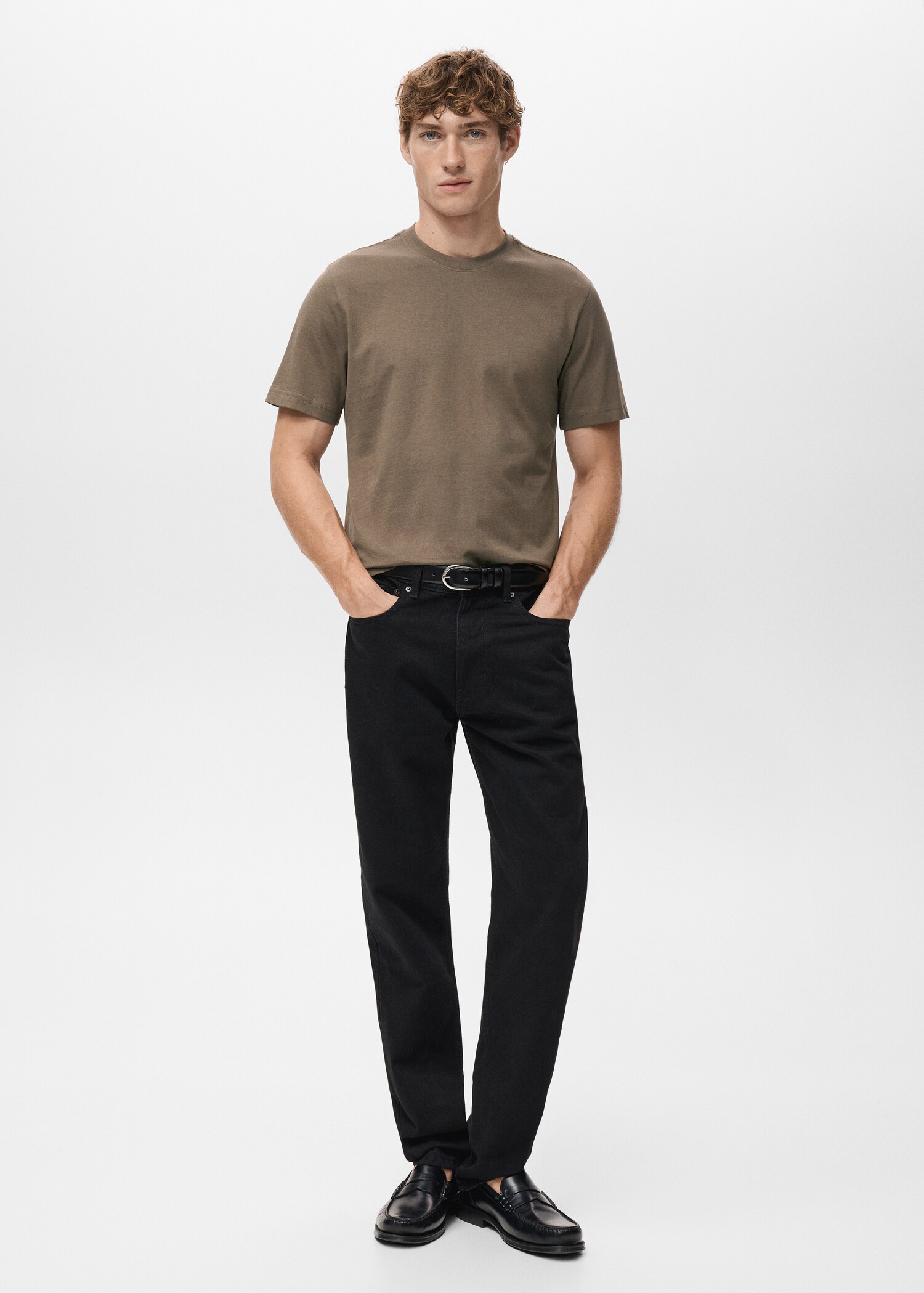 100% cotton slim-fit t-shirt - General plane