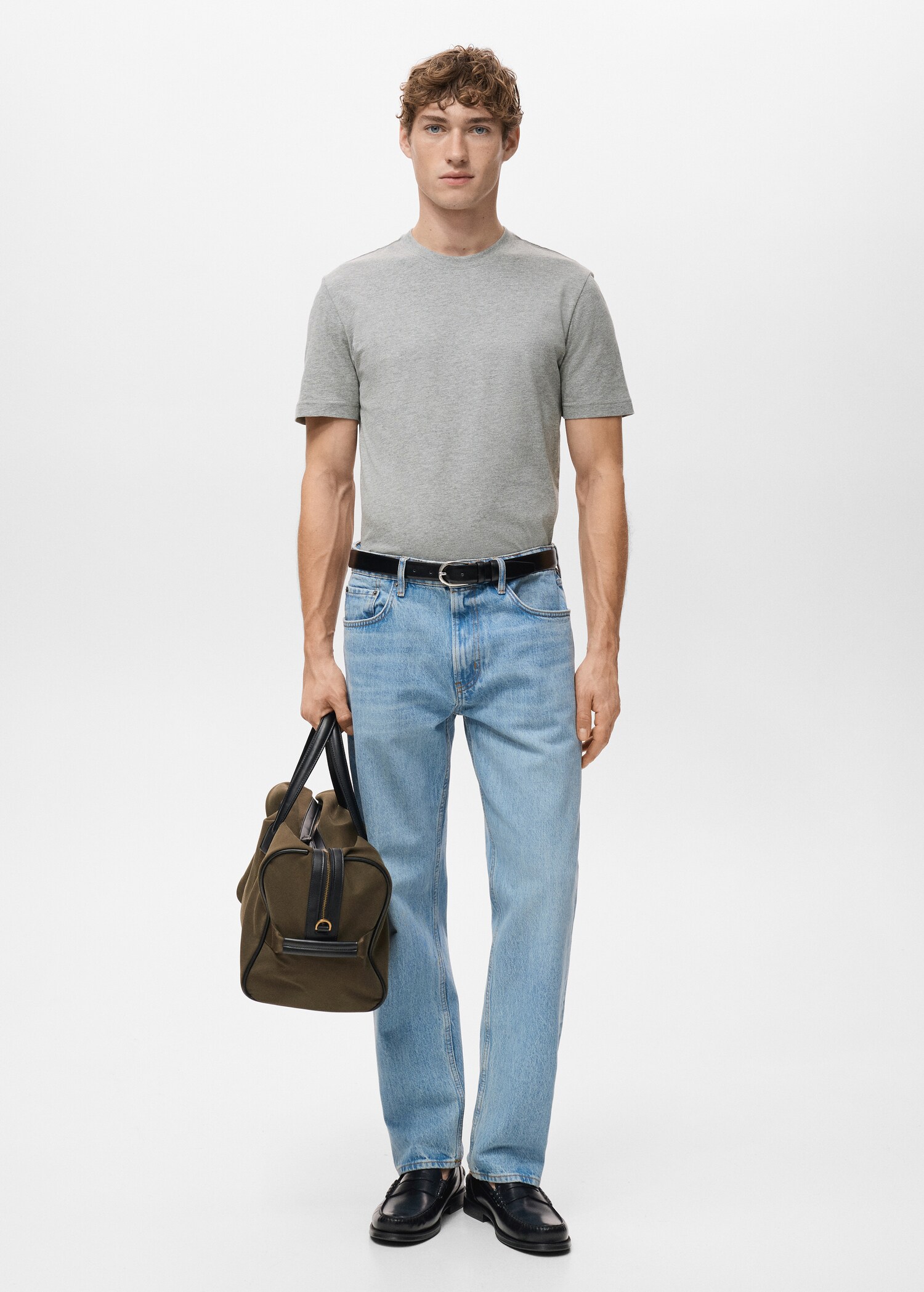 100% cotton slim-fit t-shirt - General plane