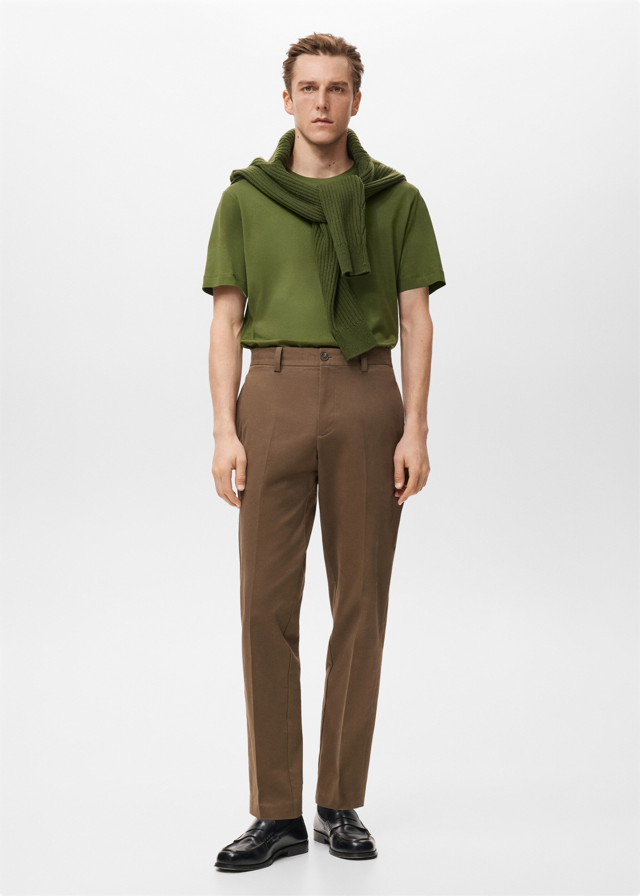 100% cotton T-shirt regular fit - General plane, Green. Ref: 27041264-00.