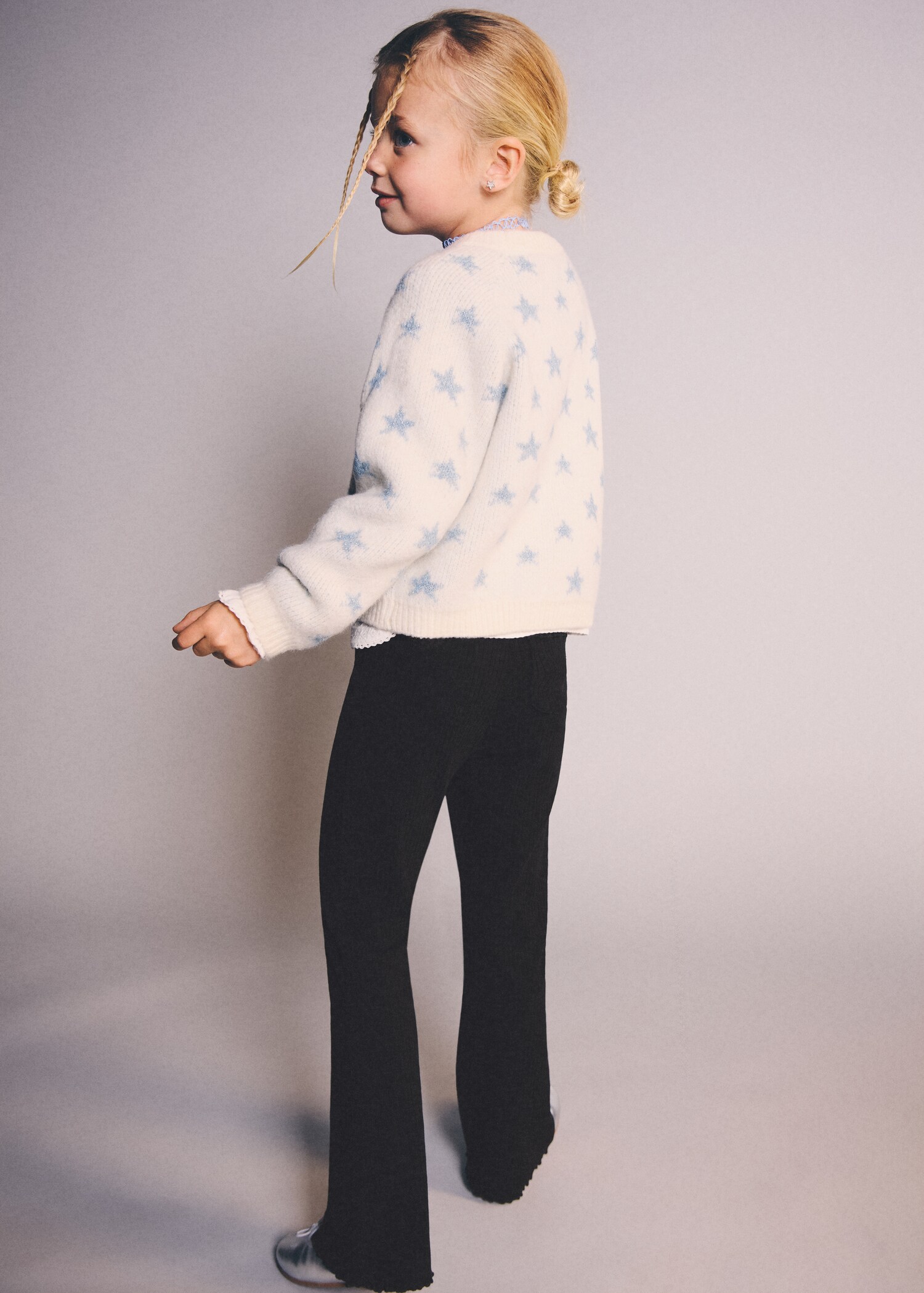 Leggings flare canalé - Pla general