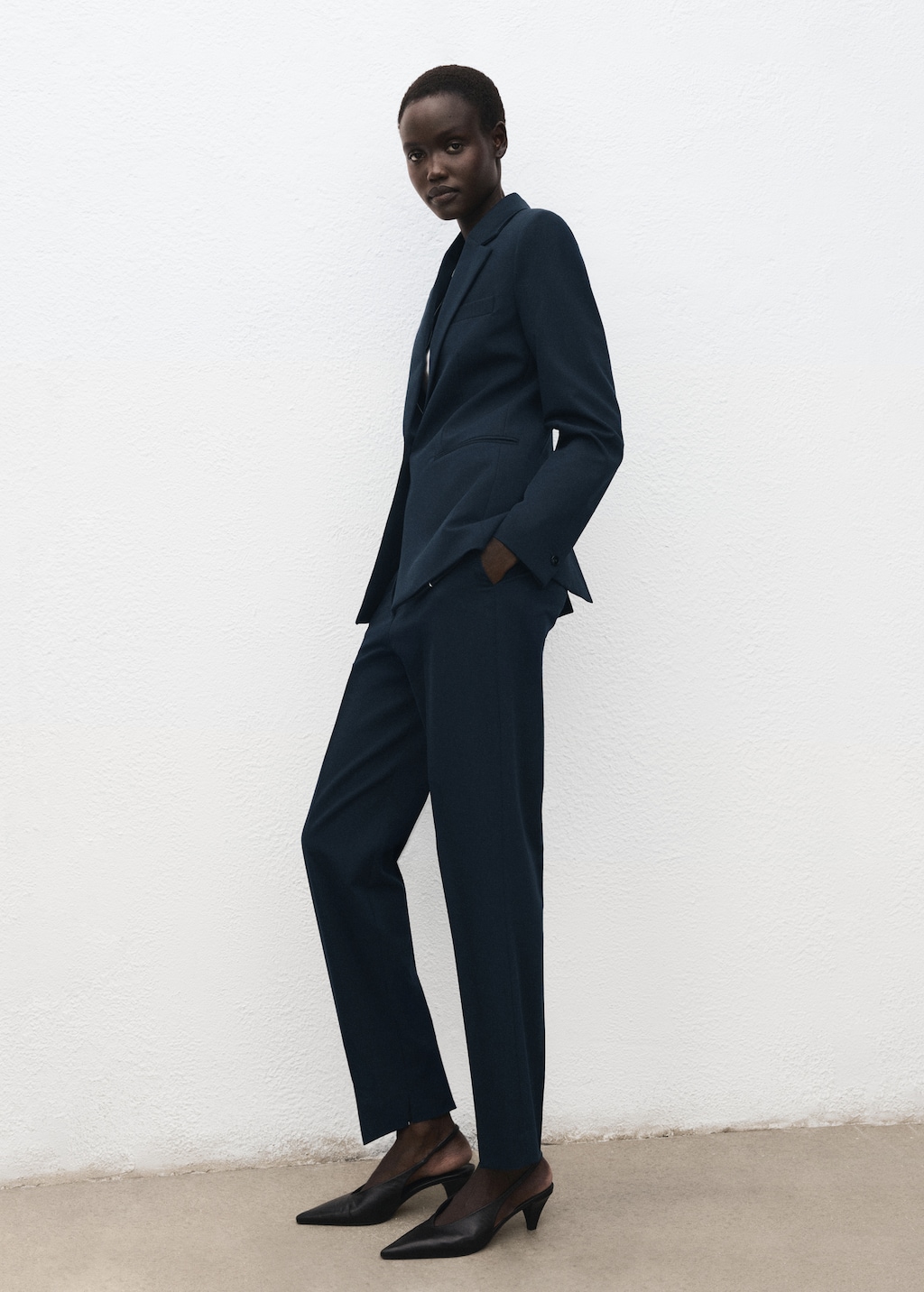 Mango Fitted suit blazer