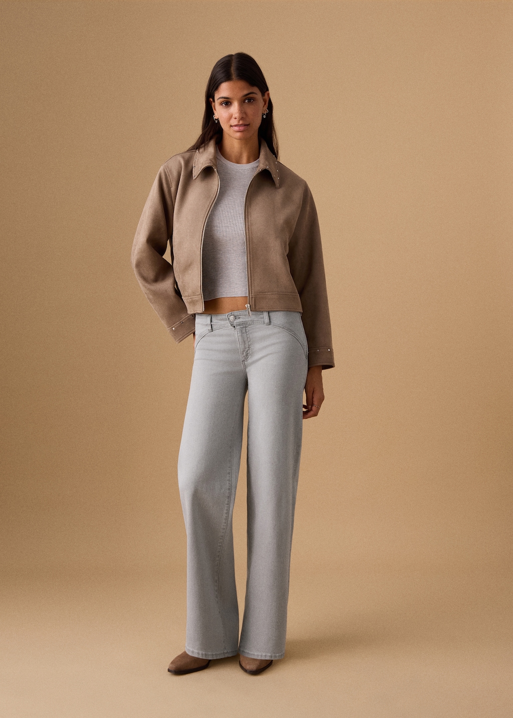 Straight low-rise jeans