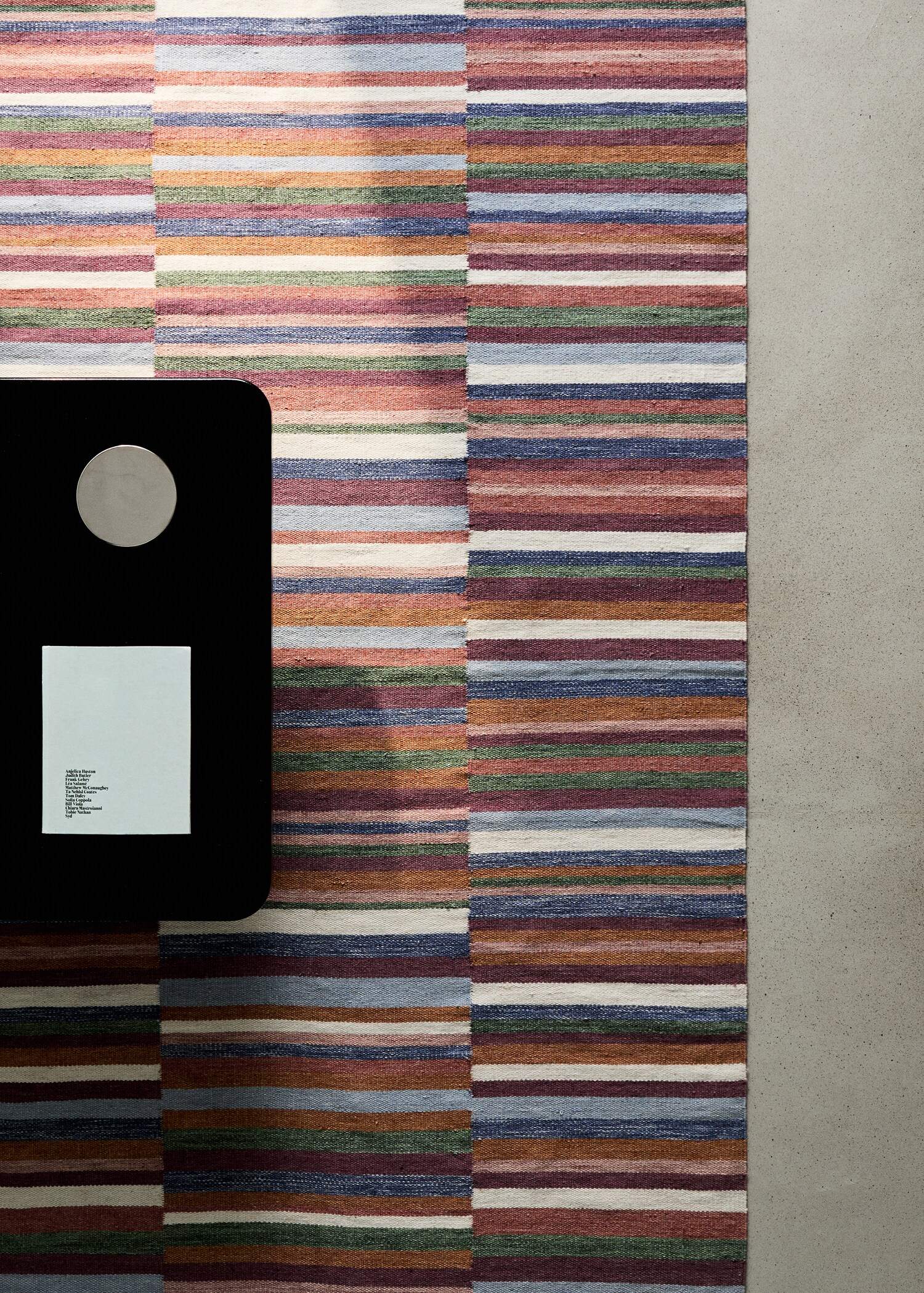 Multicolor wool rug - General plane