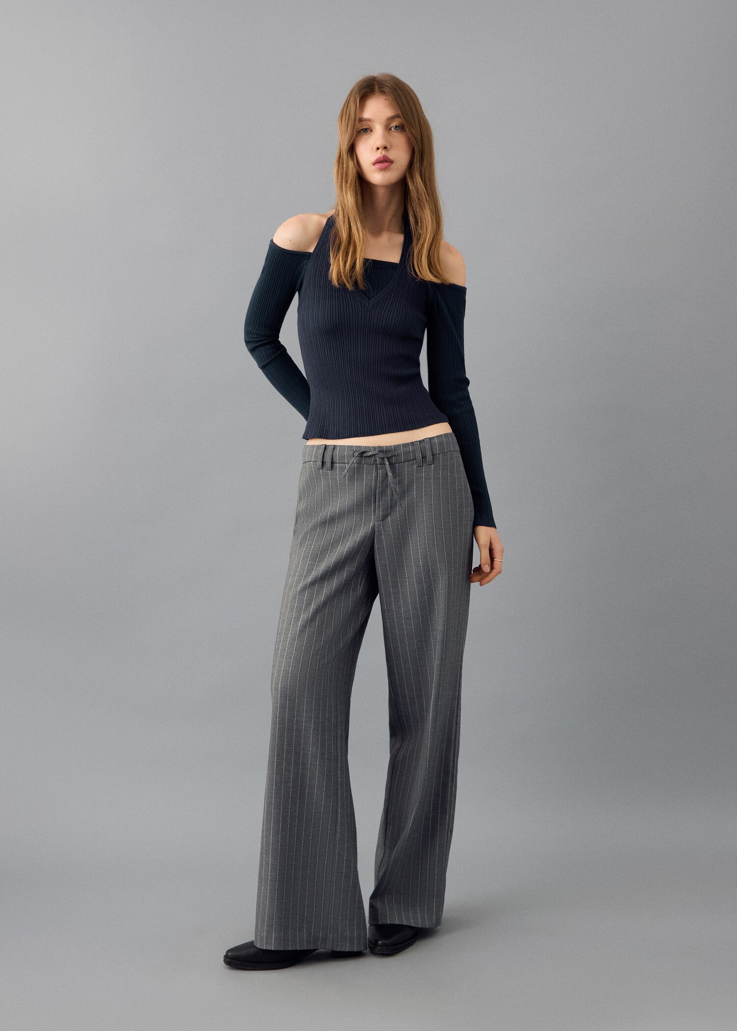 Striped suit trousers - General plane