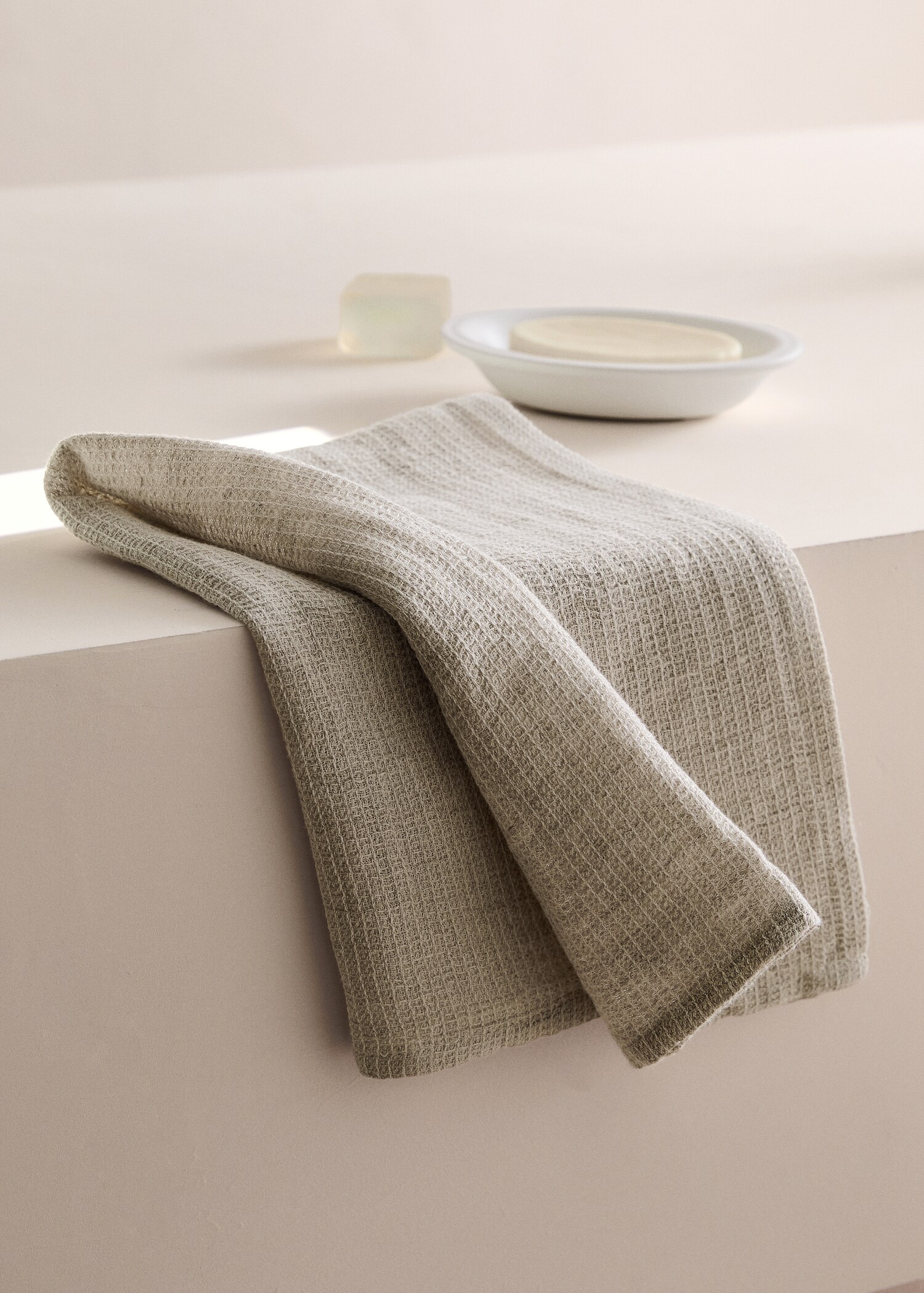 Mini waffle hand towel - General plane