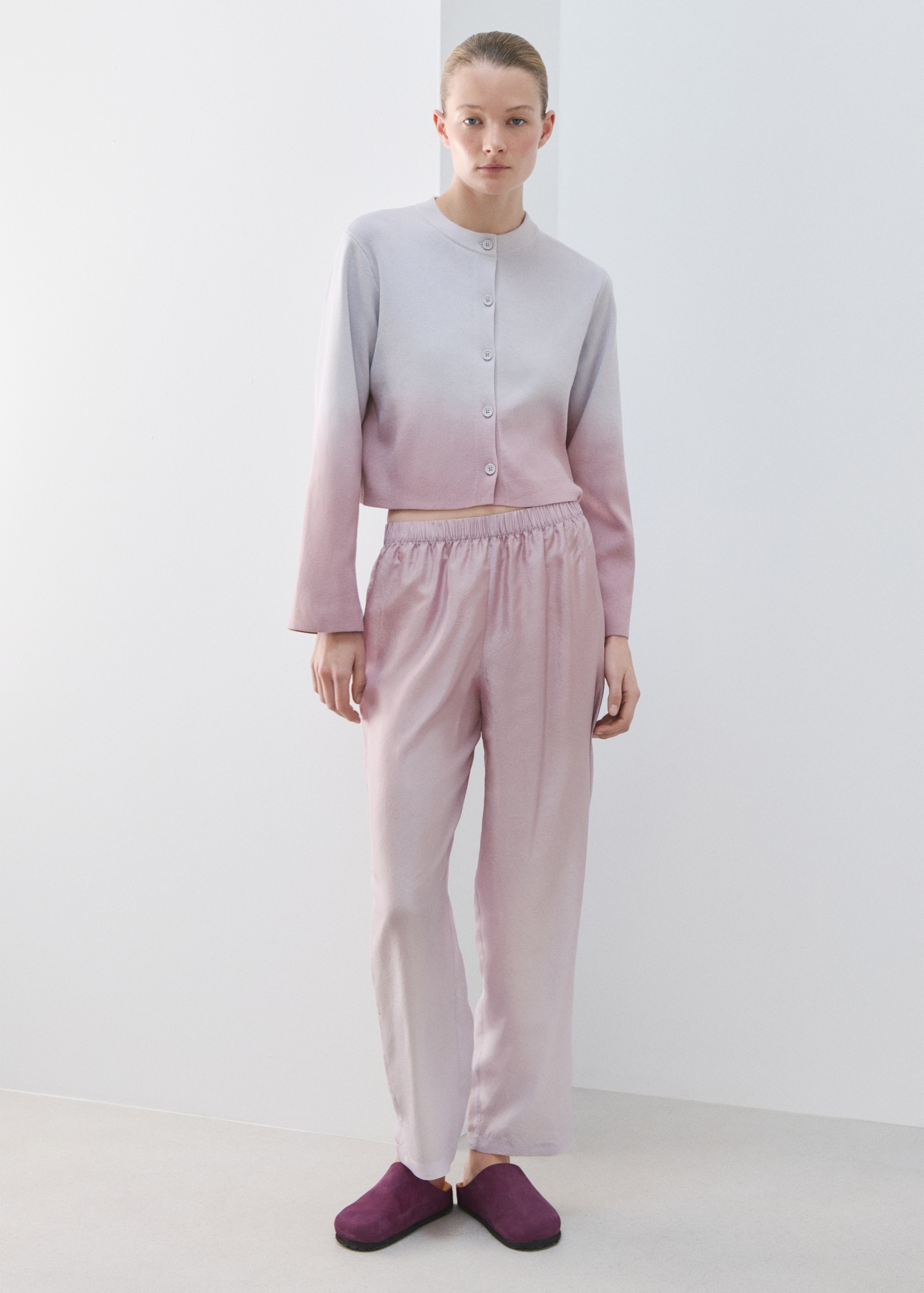 Cardigan dégradé 100 % coton - Plan général