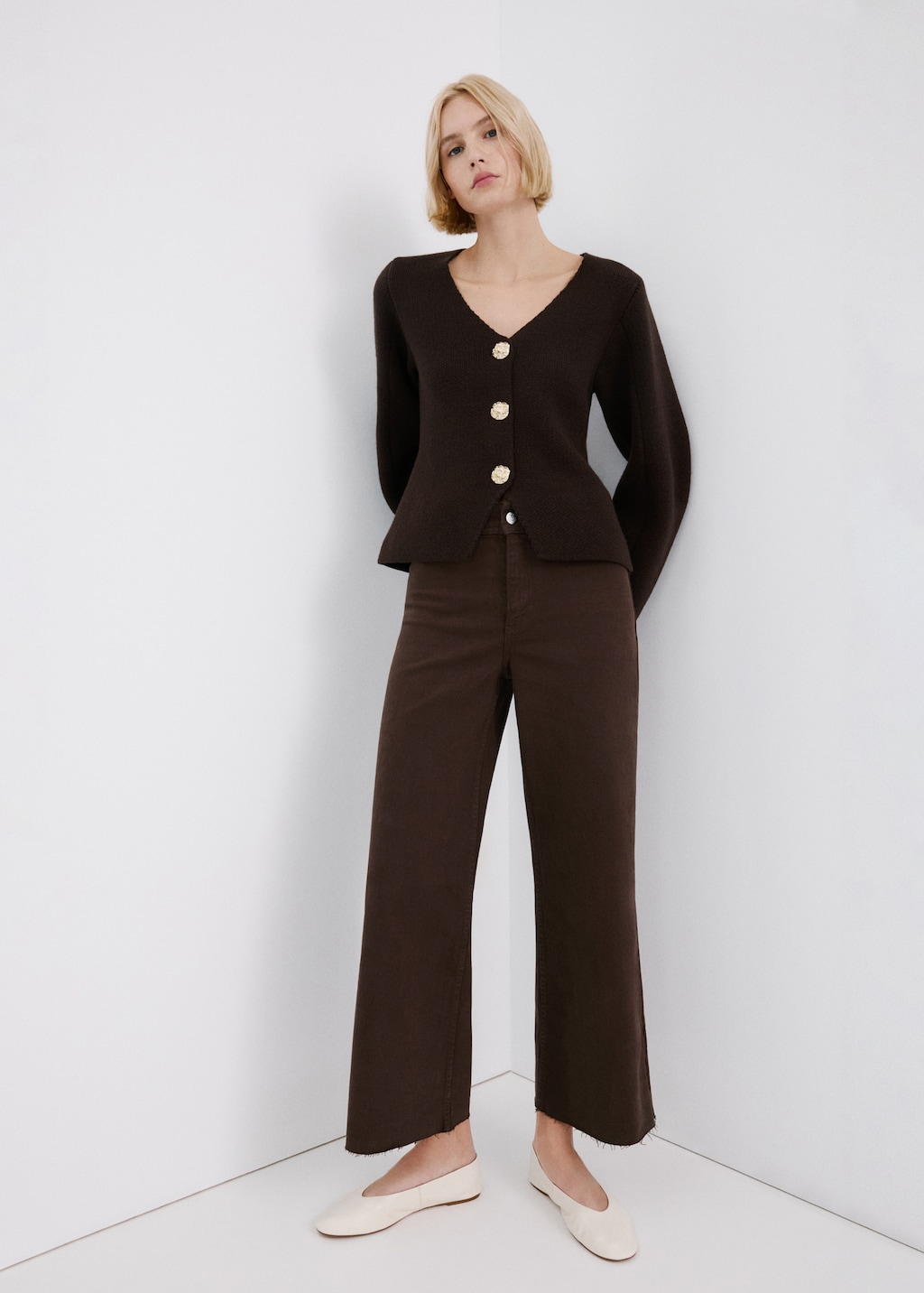 Mango Catherin culotte high-rise jeans