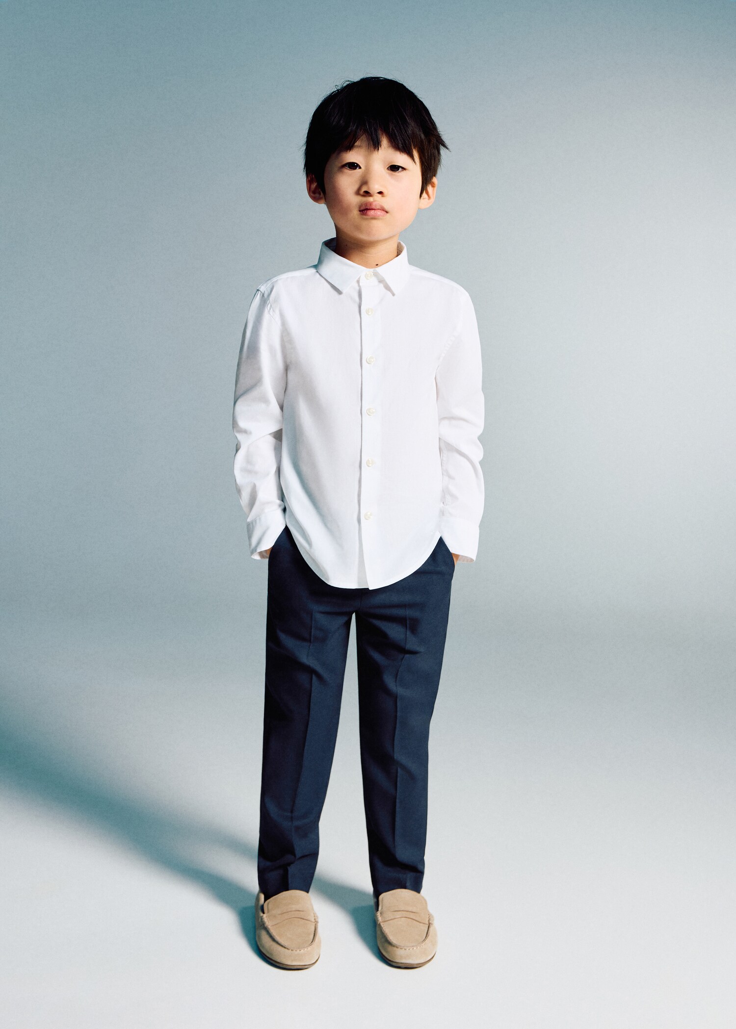 Straight-fit suit trousers - General plane