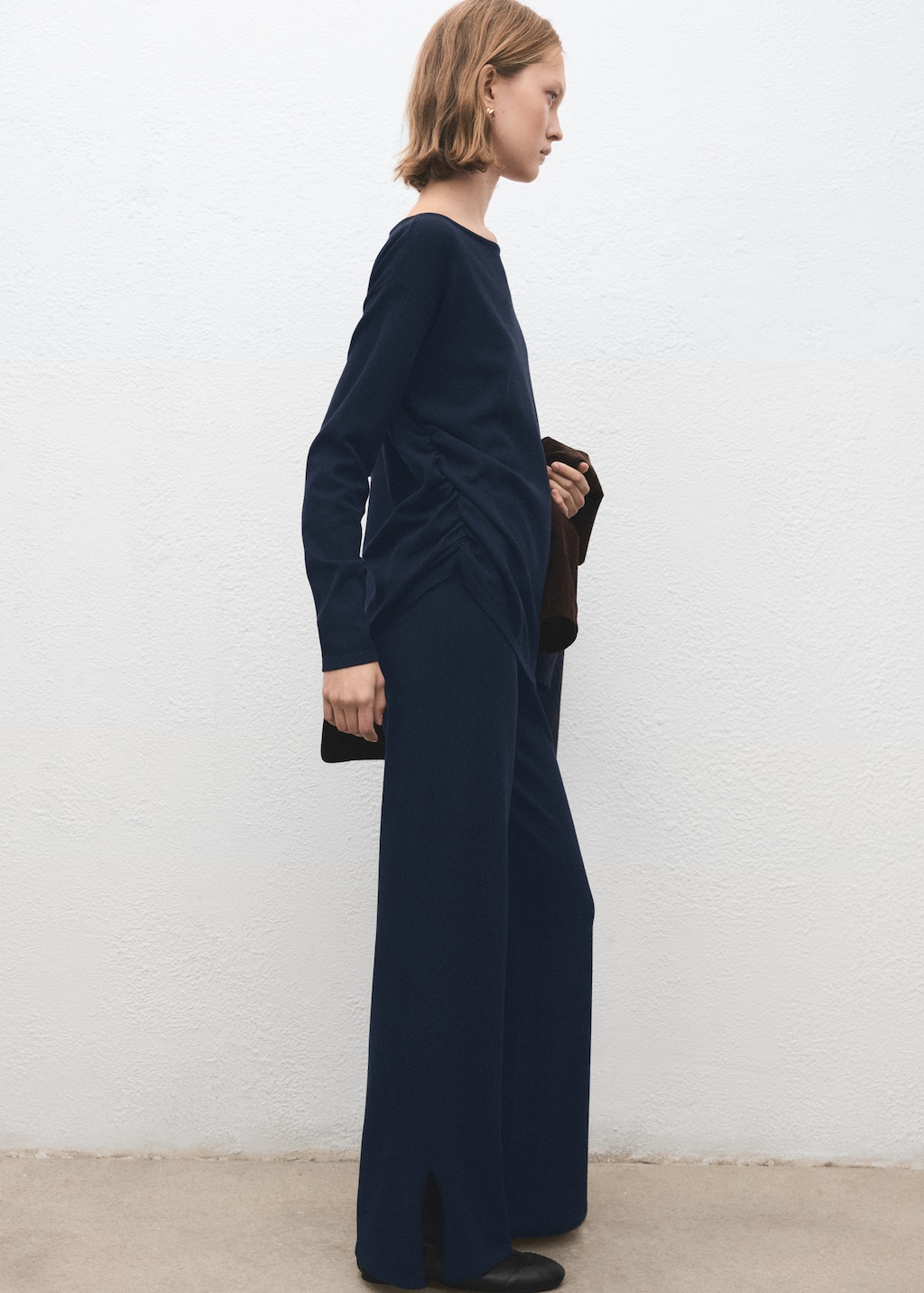 Straight knitted pants - image 2
