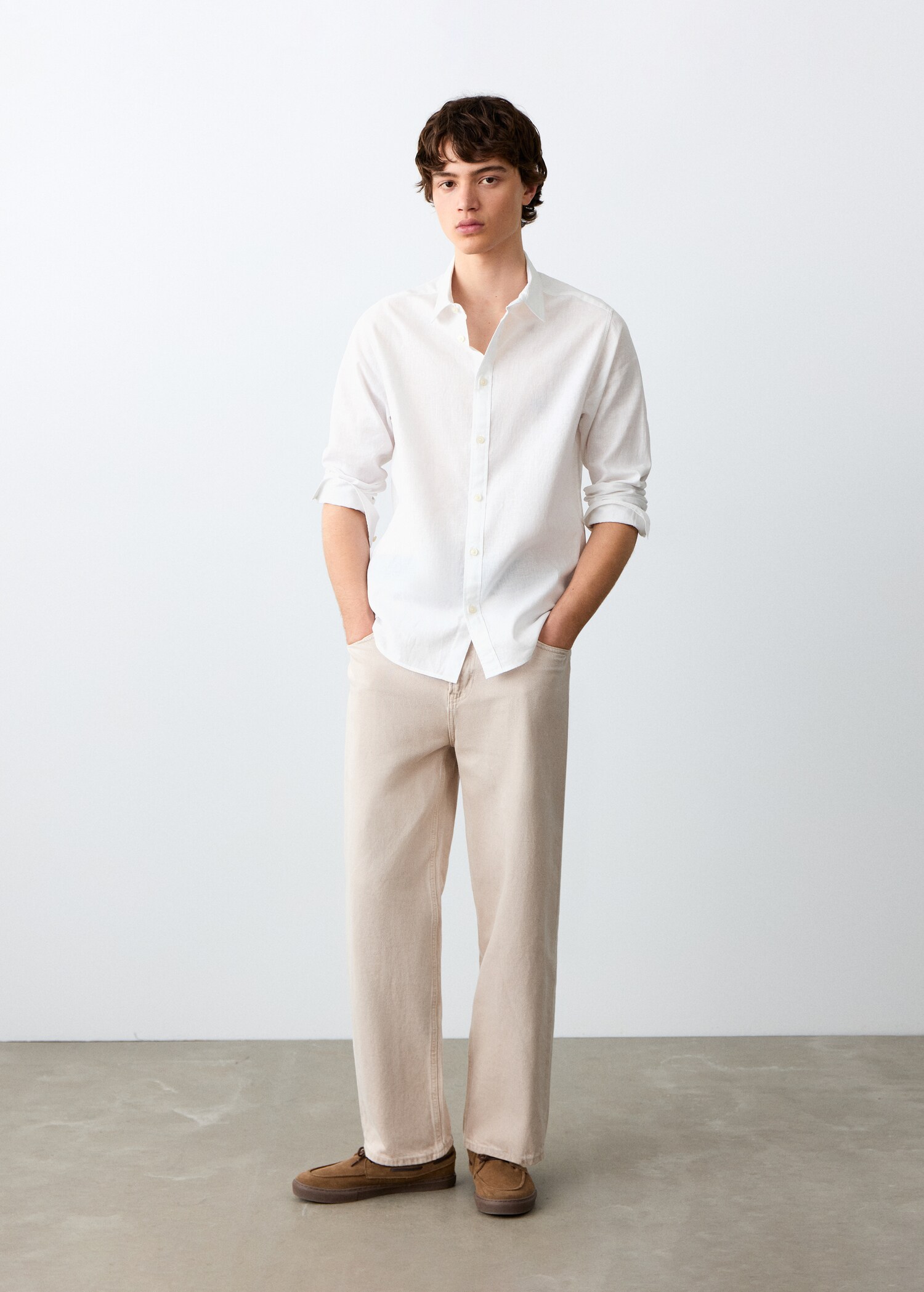 Chemise droite lin - Plan général