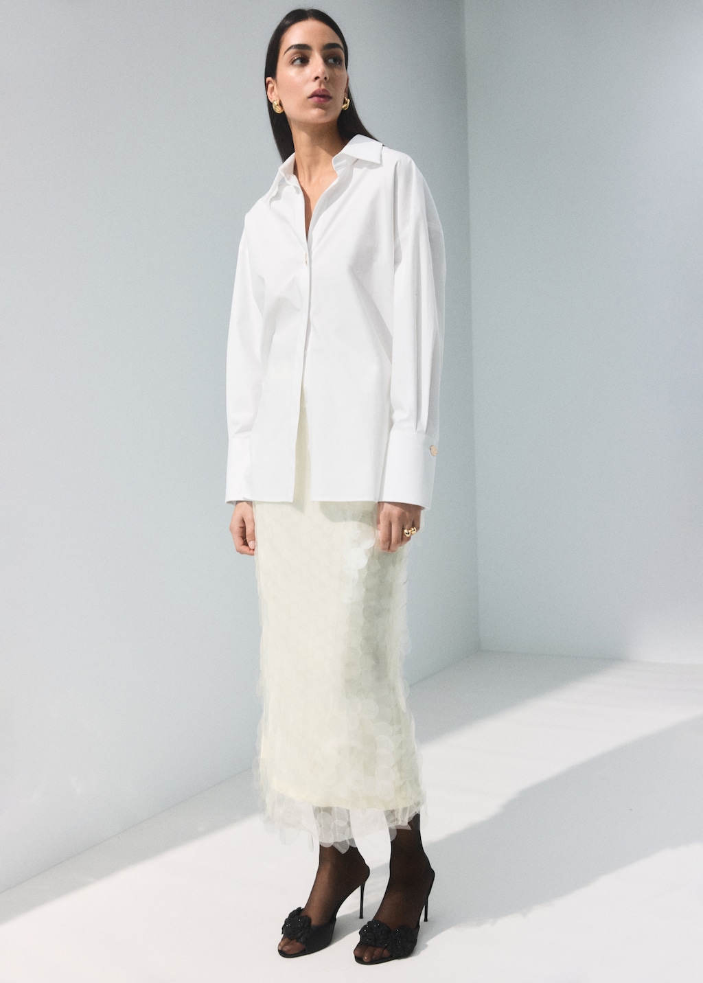 Sequin midi skirt - image 2