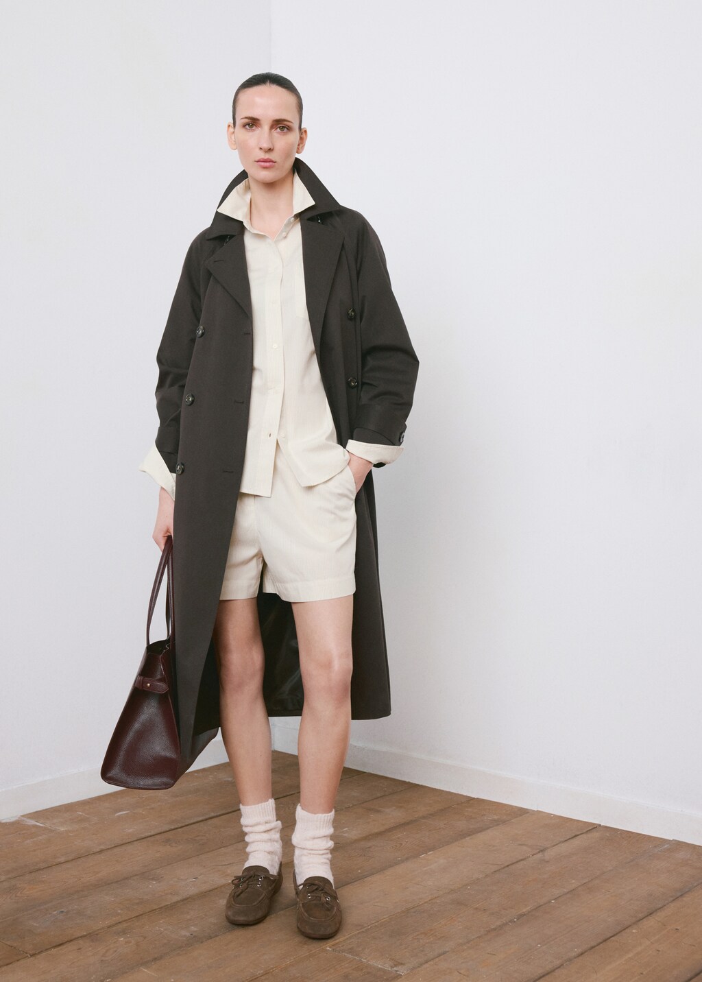 Oversize cotton shirt - image 2