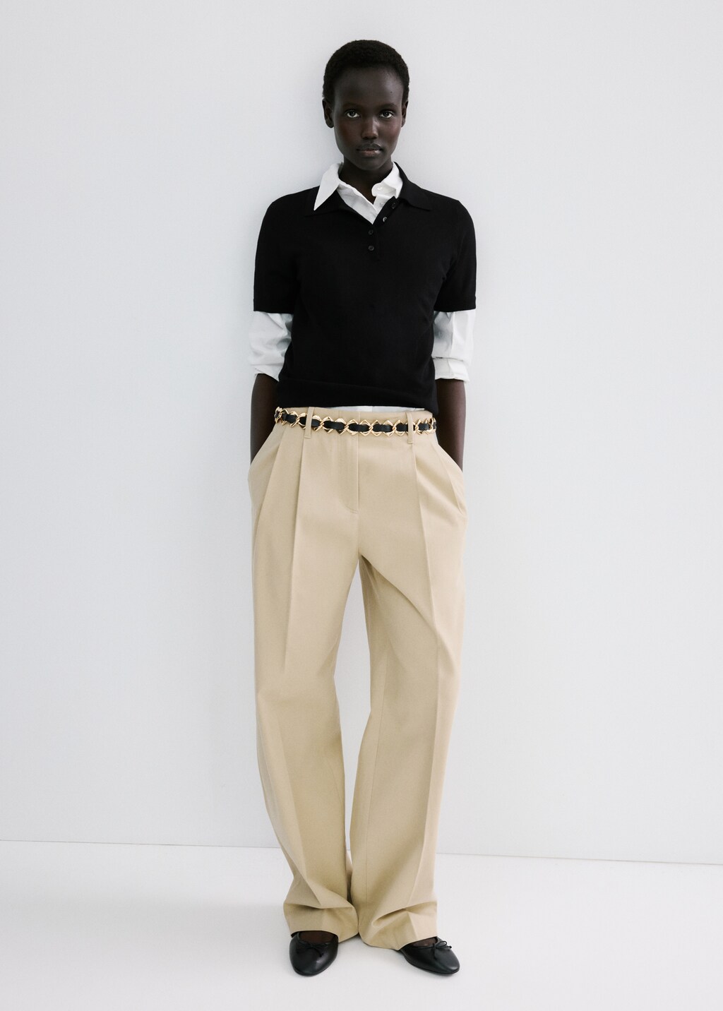 Polo neck sweater