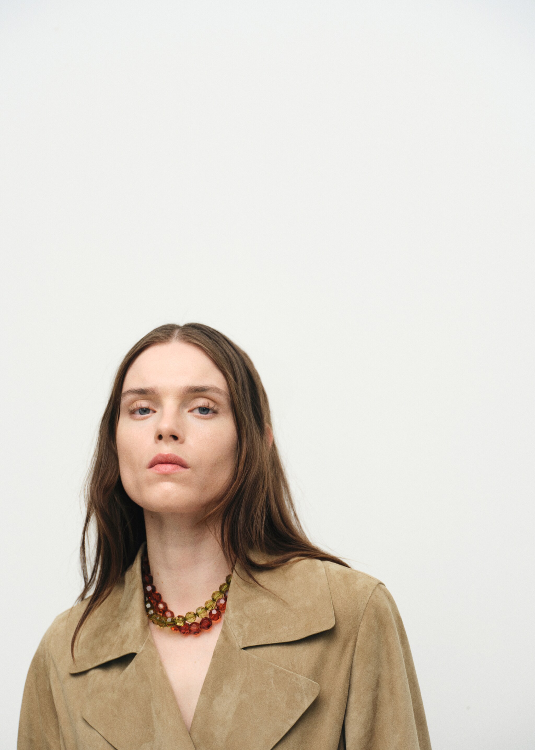 Set 2 combined necklaces - General plane, Brown. Ref: 27044440-00.