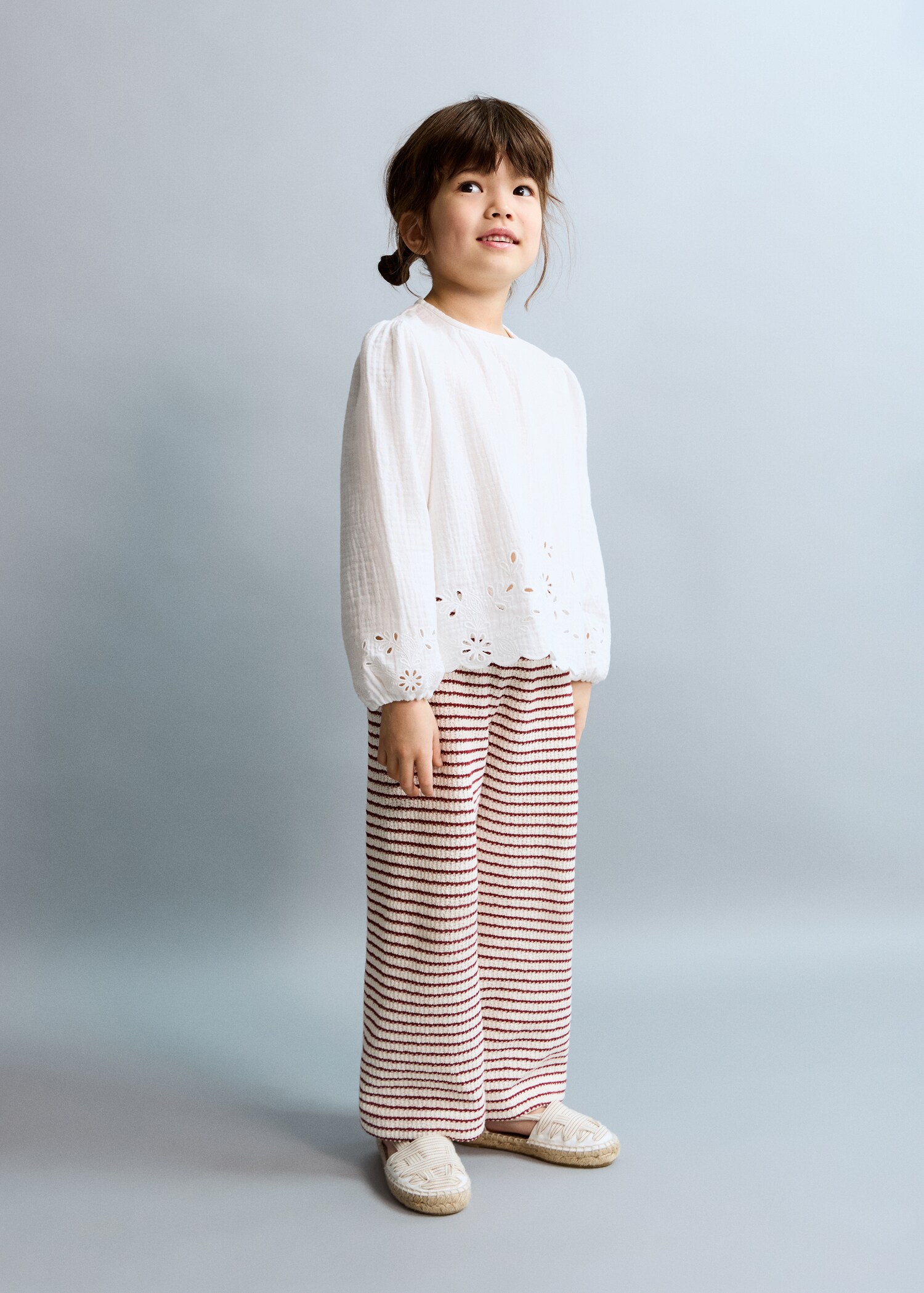 Striped knit trousers - General plane