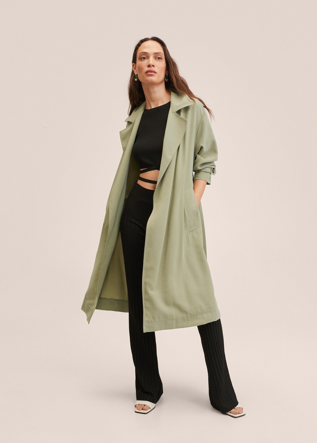 Trench fluide mango sale