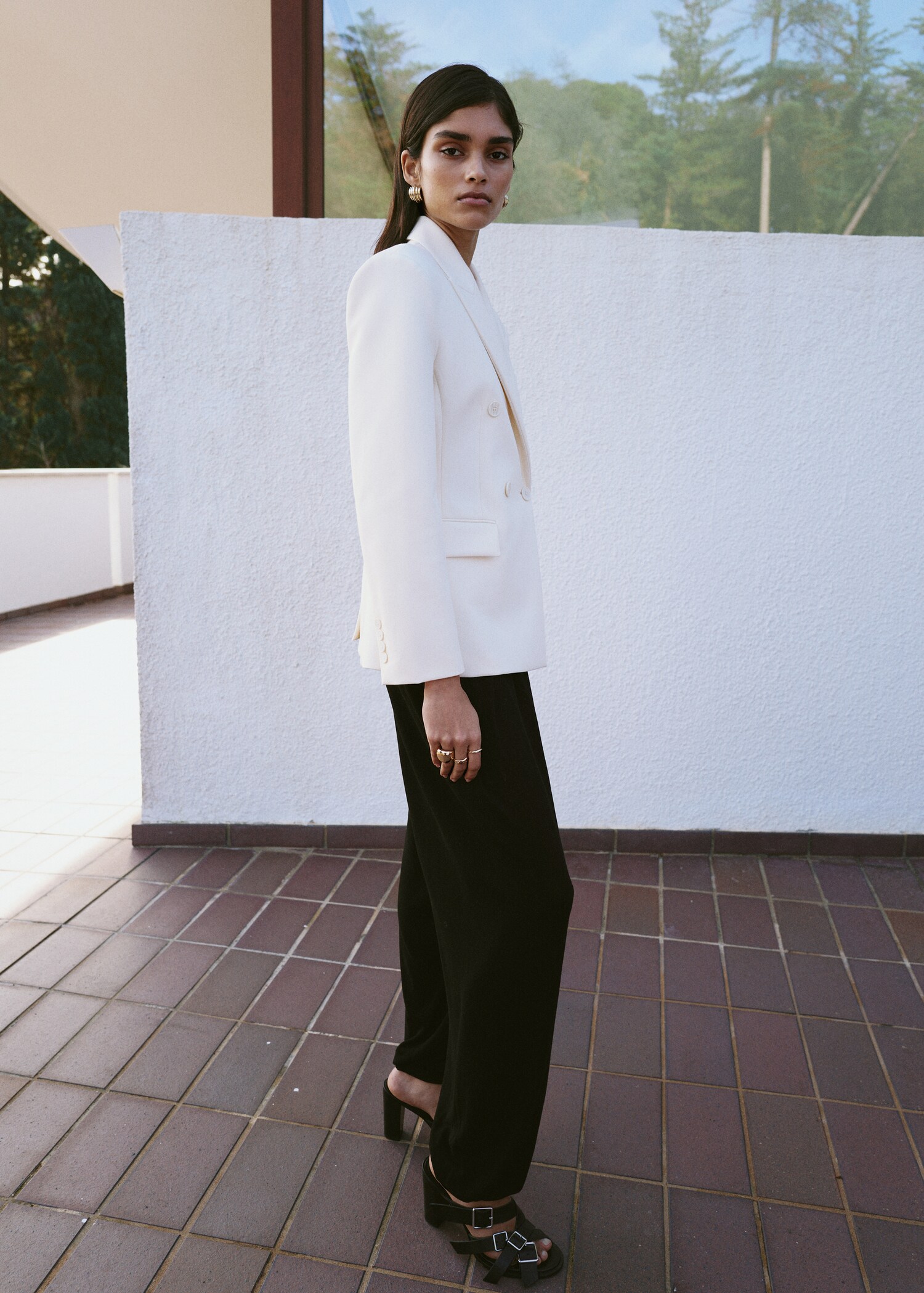 Pantalon balloon maille - Plan général