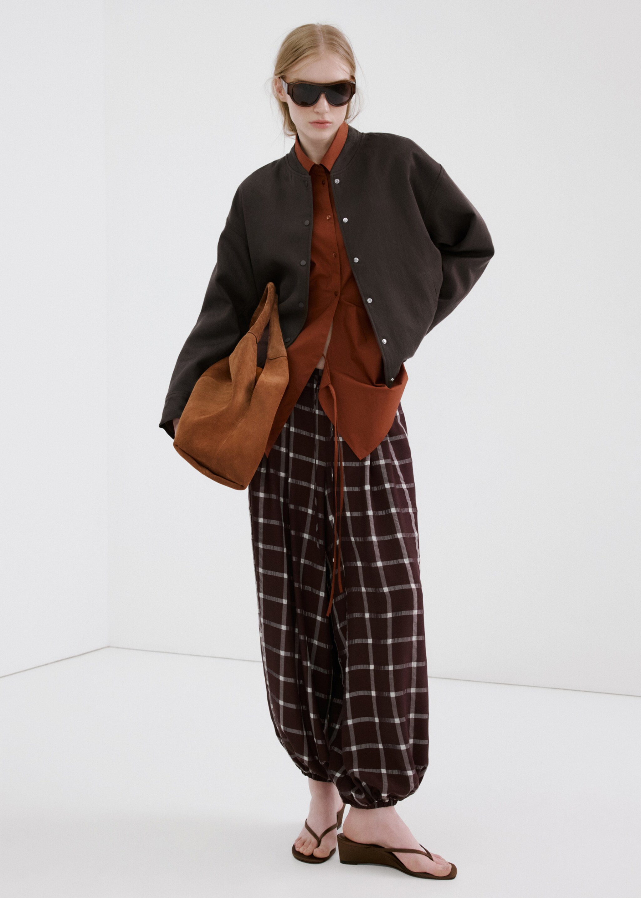 Veste bomber en lyocell - Plan général, Violet. Ref: 27046346-00.