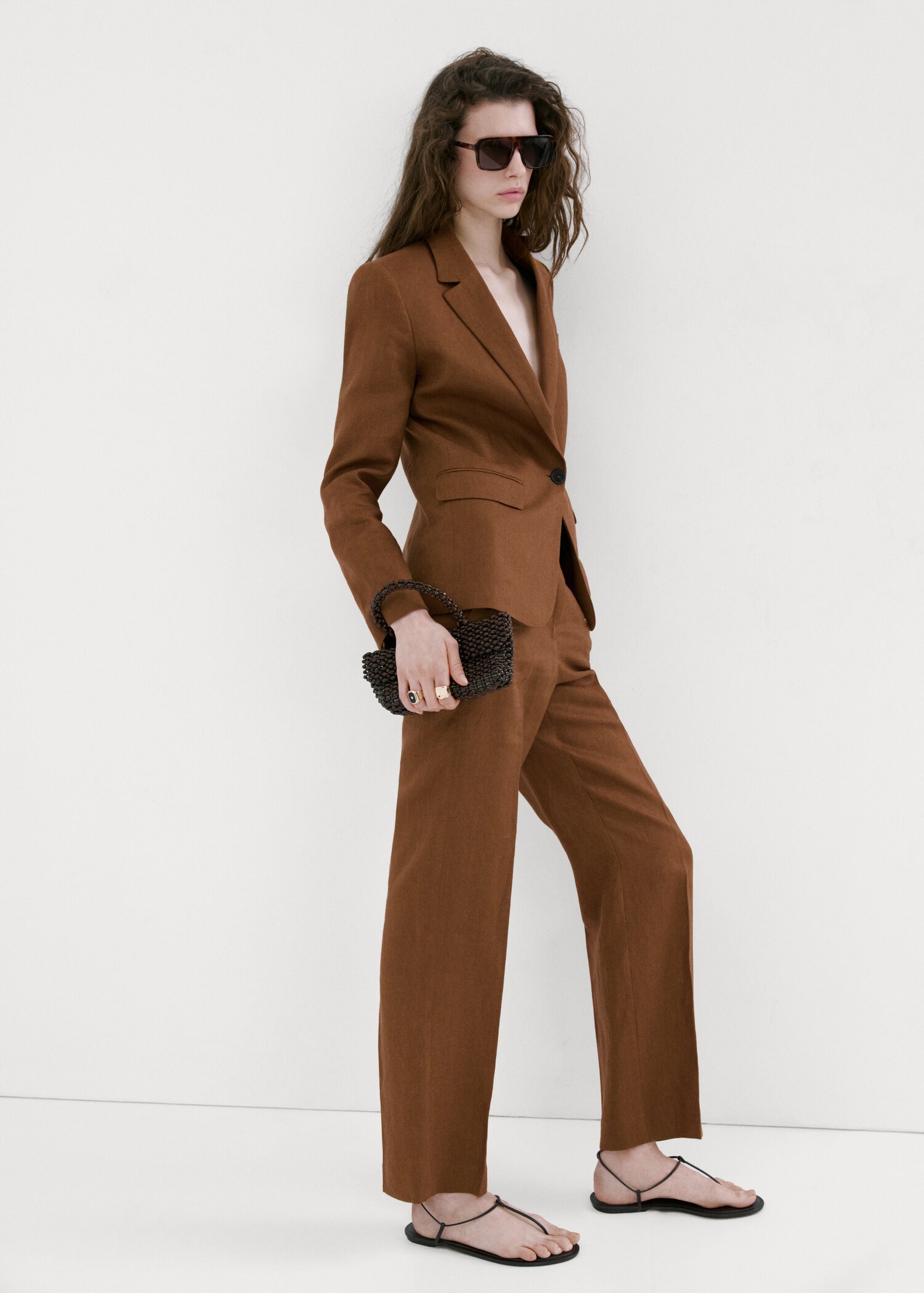 Linen suit trousers - General plane
