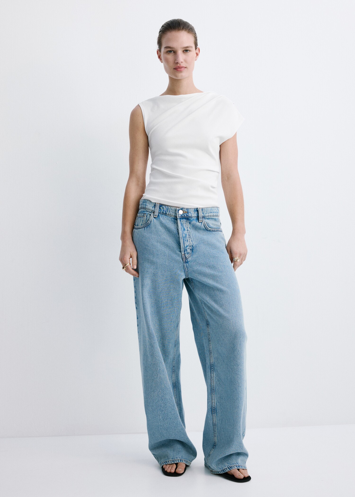 Asymmetric ruched top - General plane