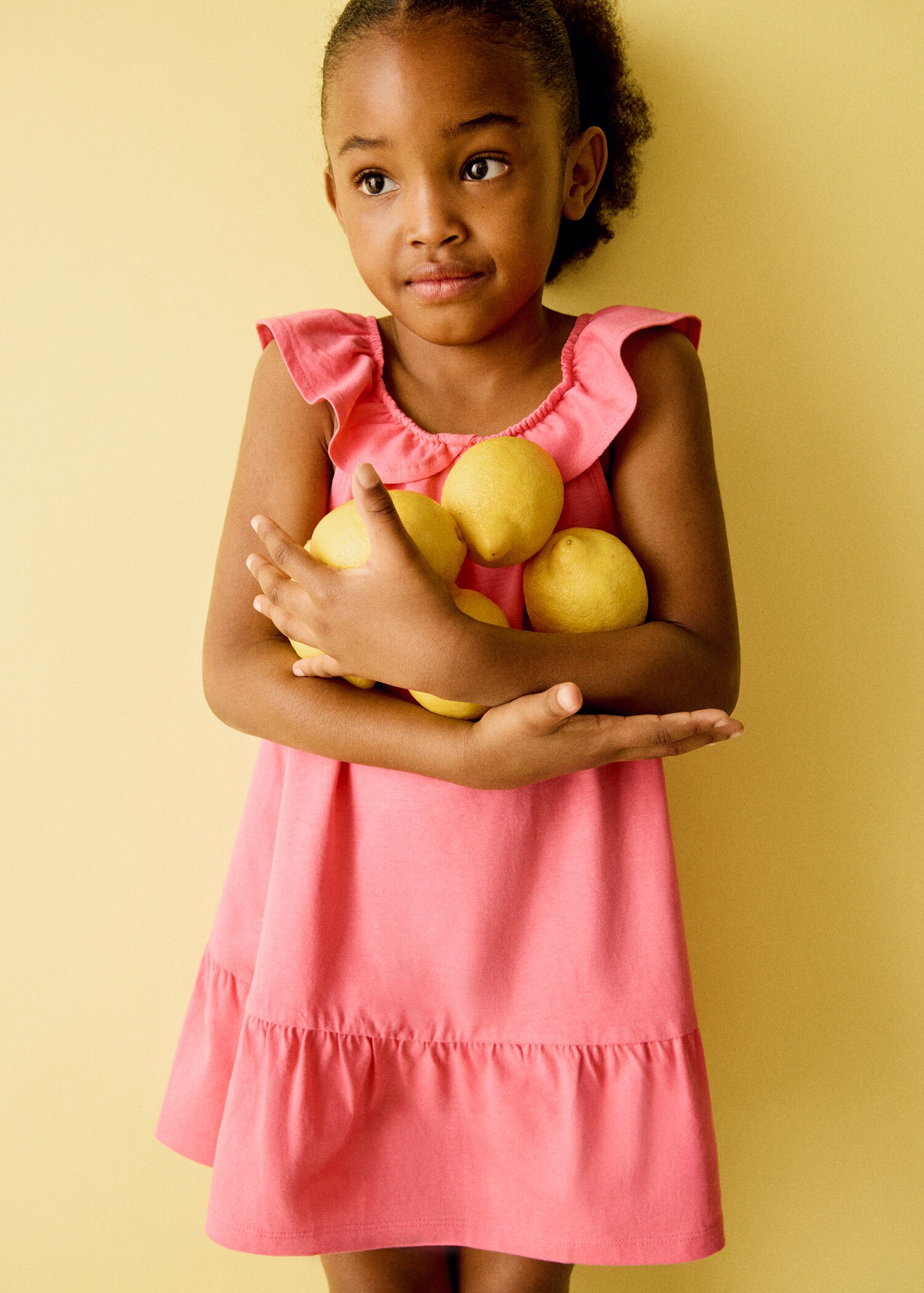 Frill cotton dress - General plane