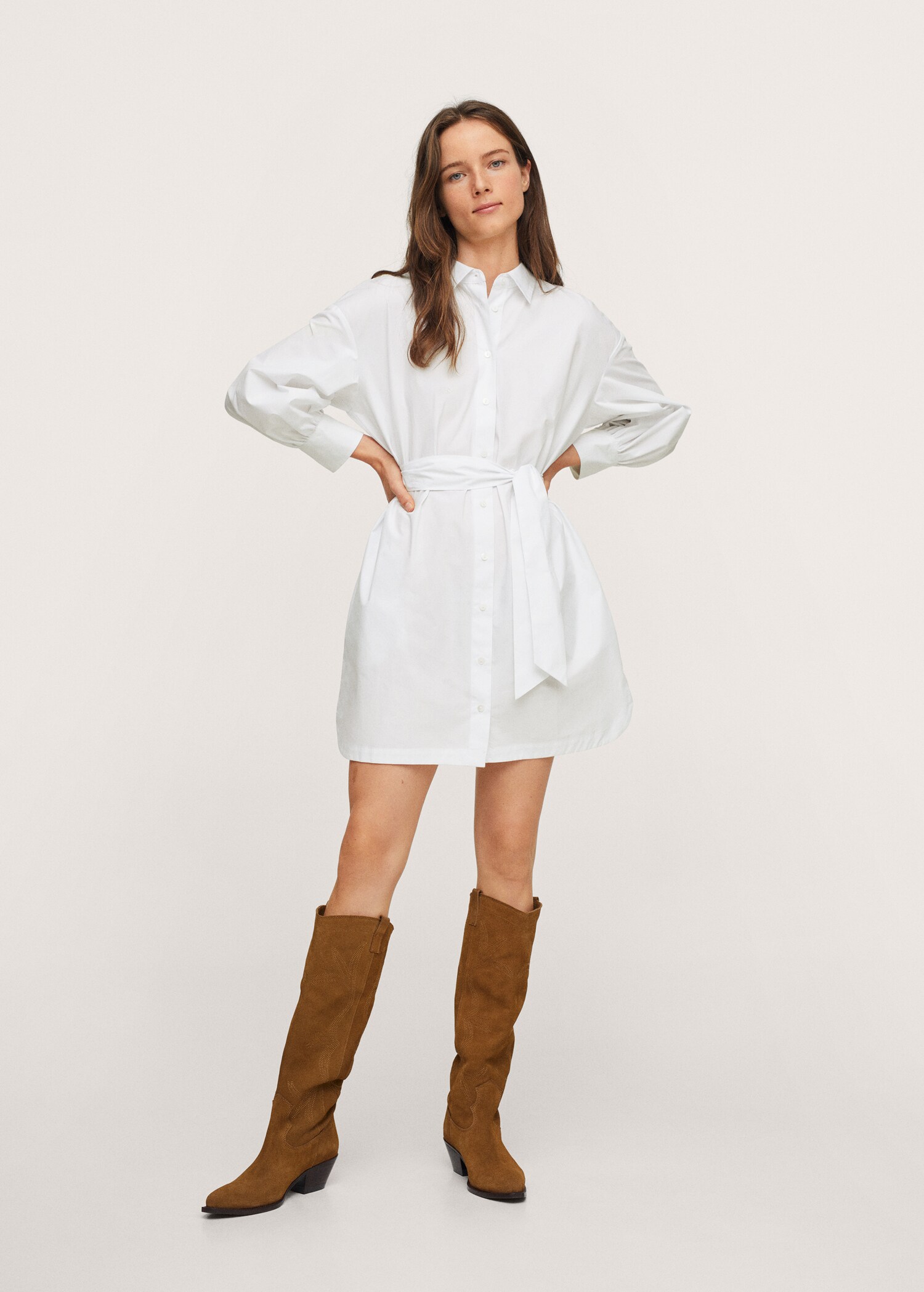 Cotton oversized dress - General plane