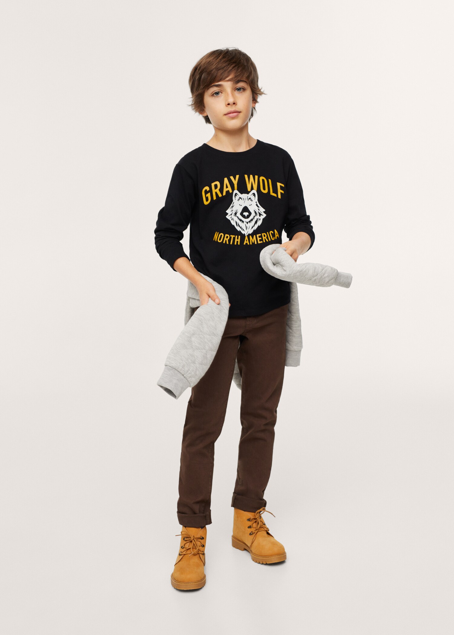 Printed long sleeve t-shirt - General plane
