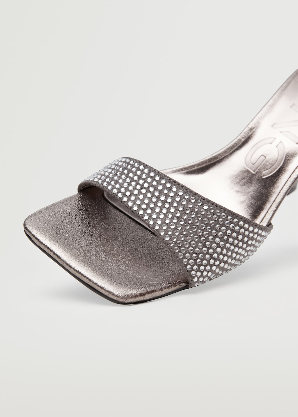 Glitter sandalen met hoge hakken Dames MANGO Suriname