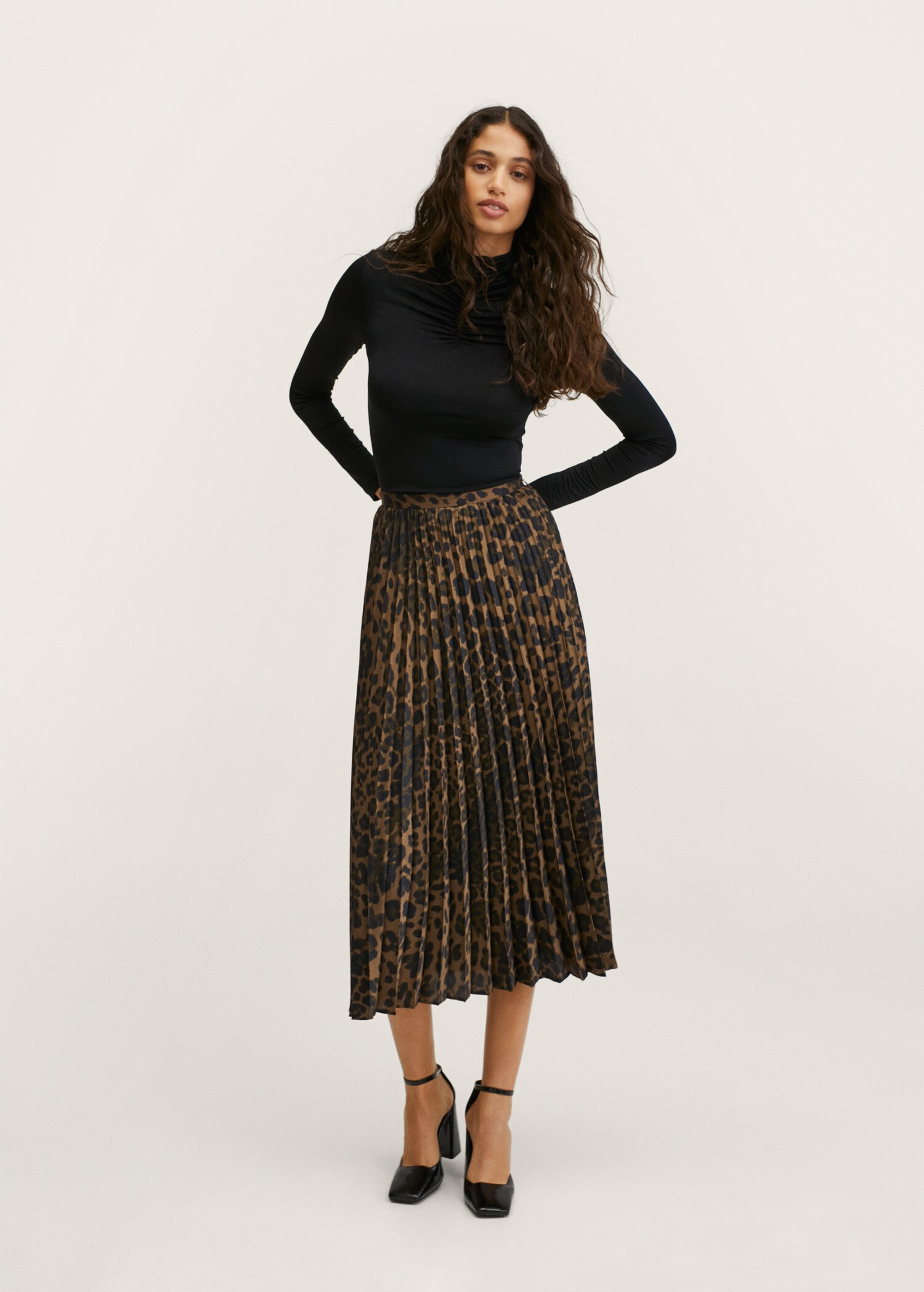 Animal print skirt - General plane