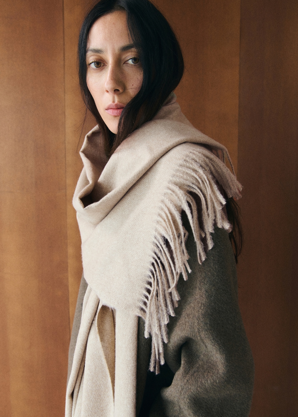 Fringed edge scarf - image 3