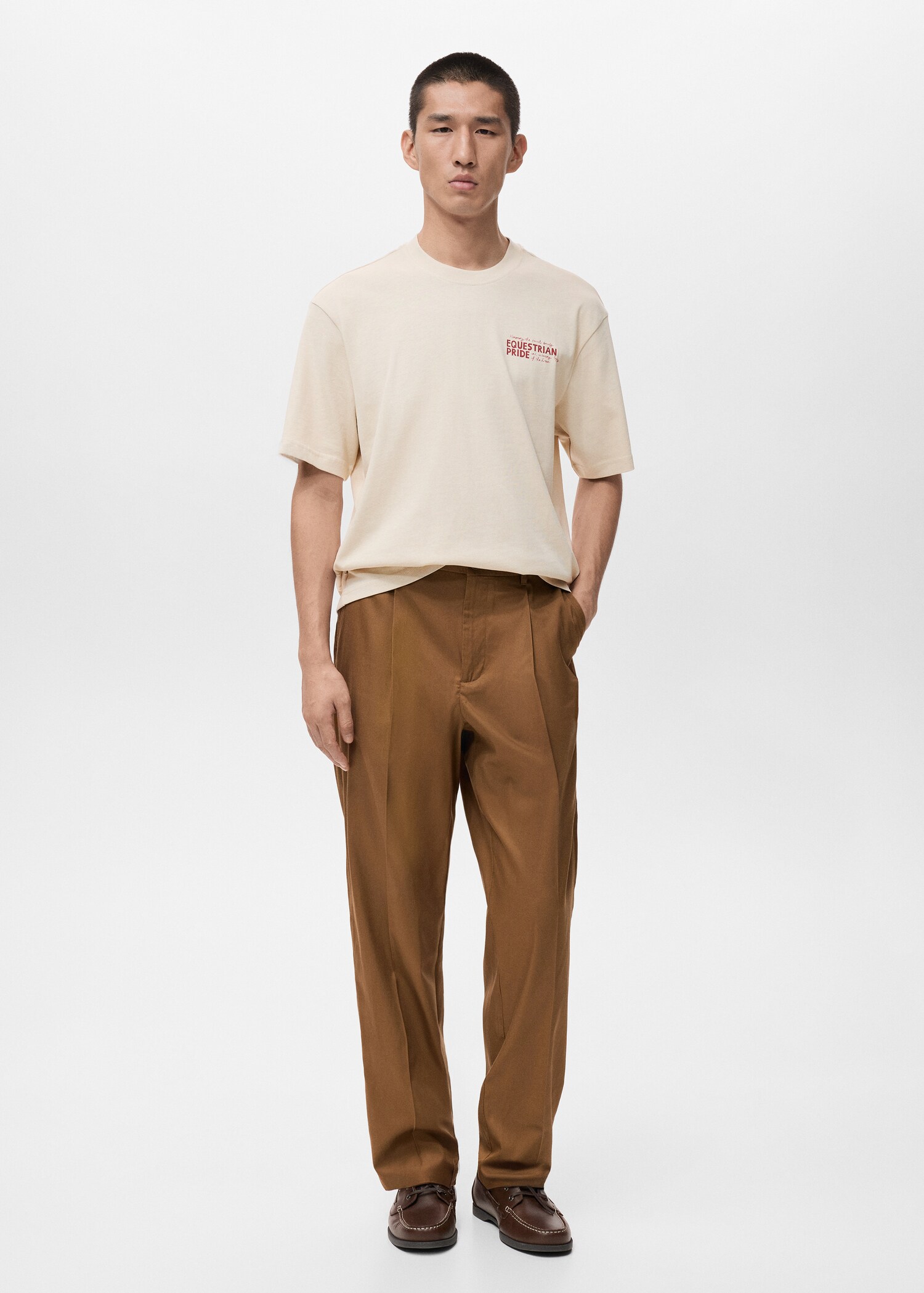 Camiseta relaxed fit estampado - Plano general