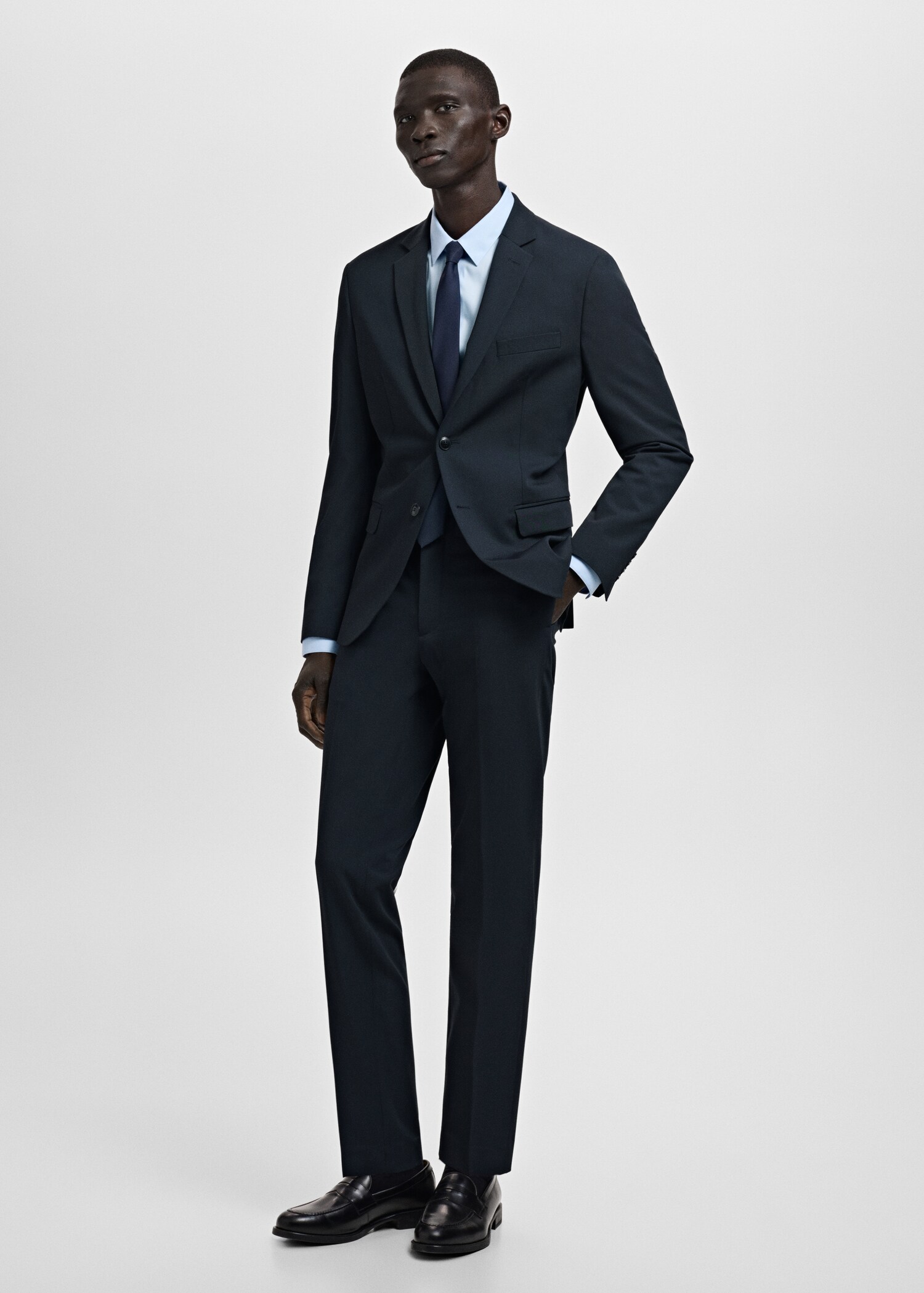 Slim fit cotton suit shirt - General plane