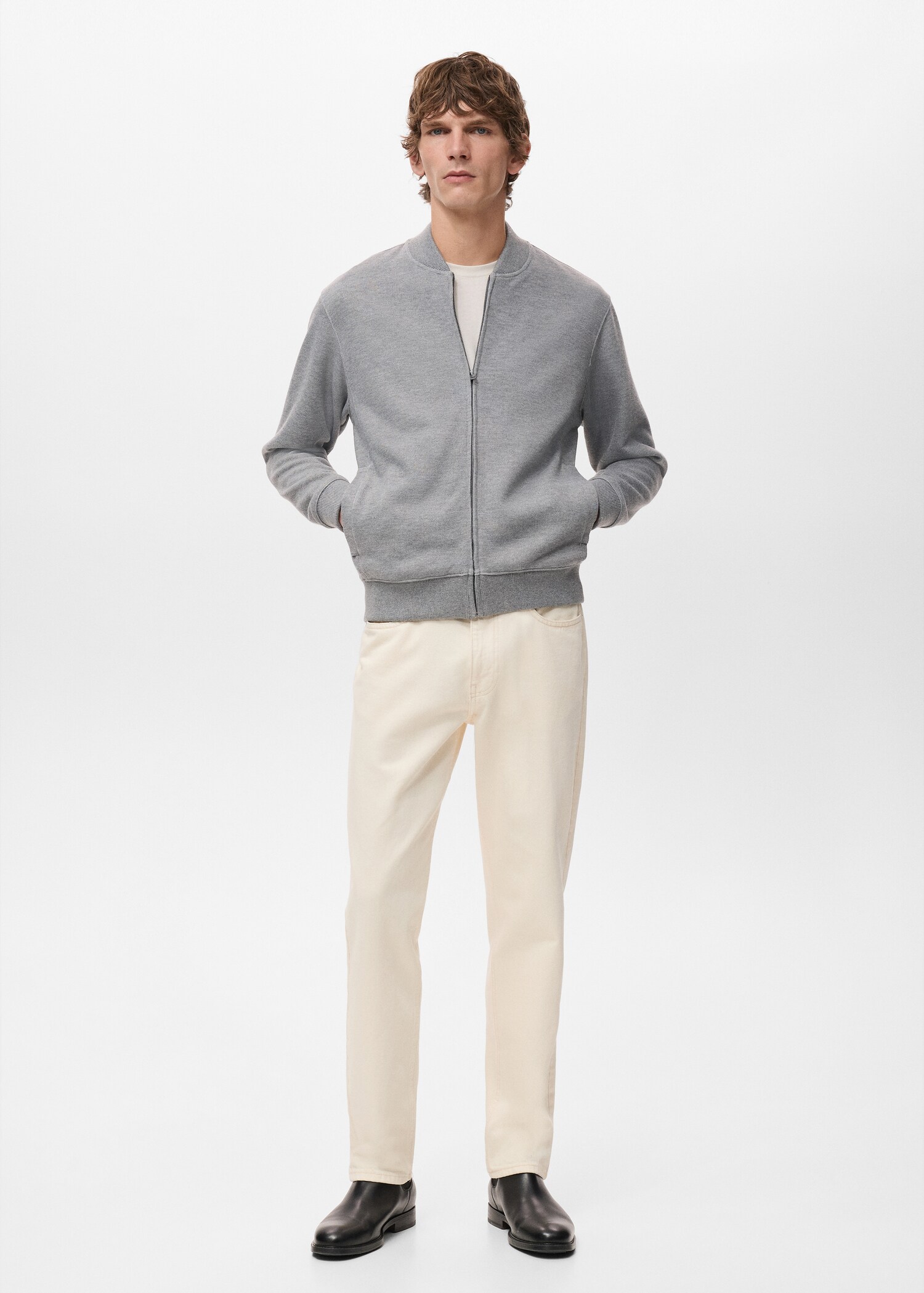 Bomber hoodie with zip - General plane