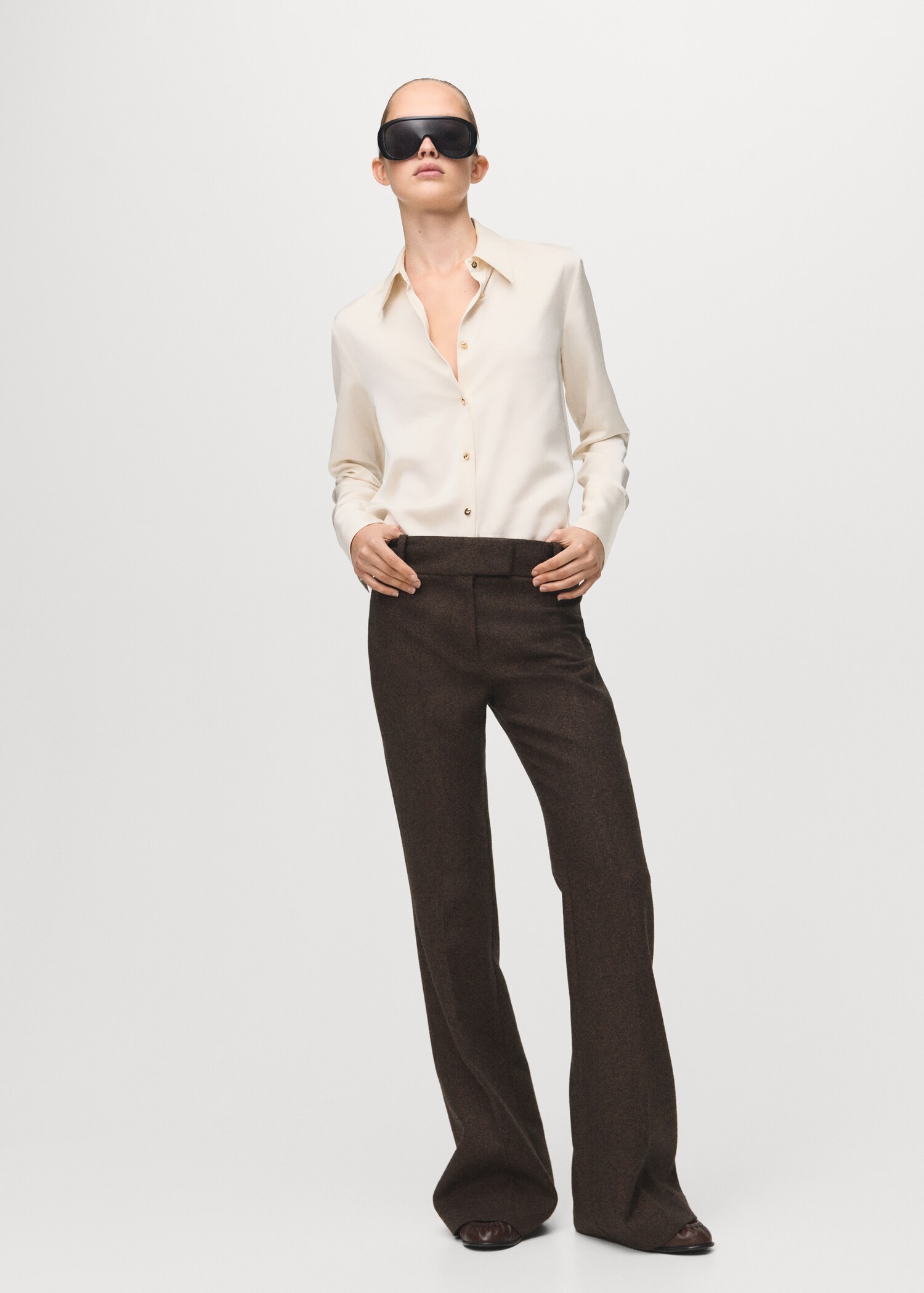 Chemise fluide satinée - Plan général