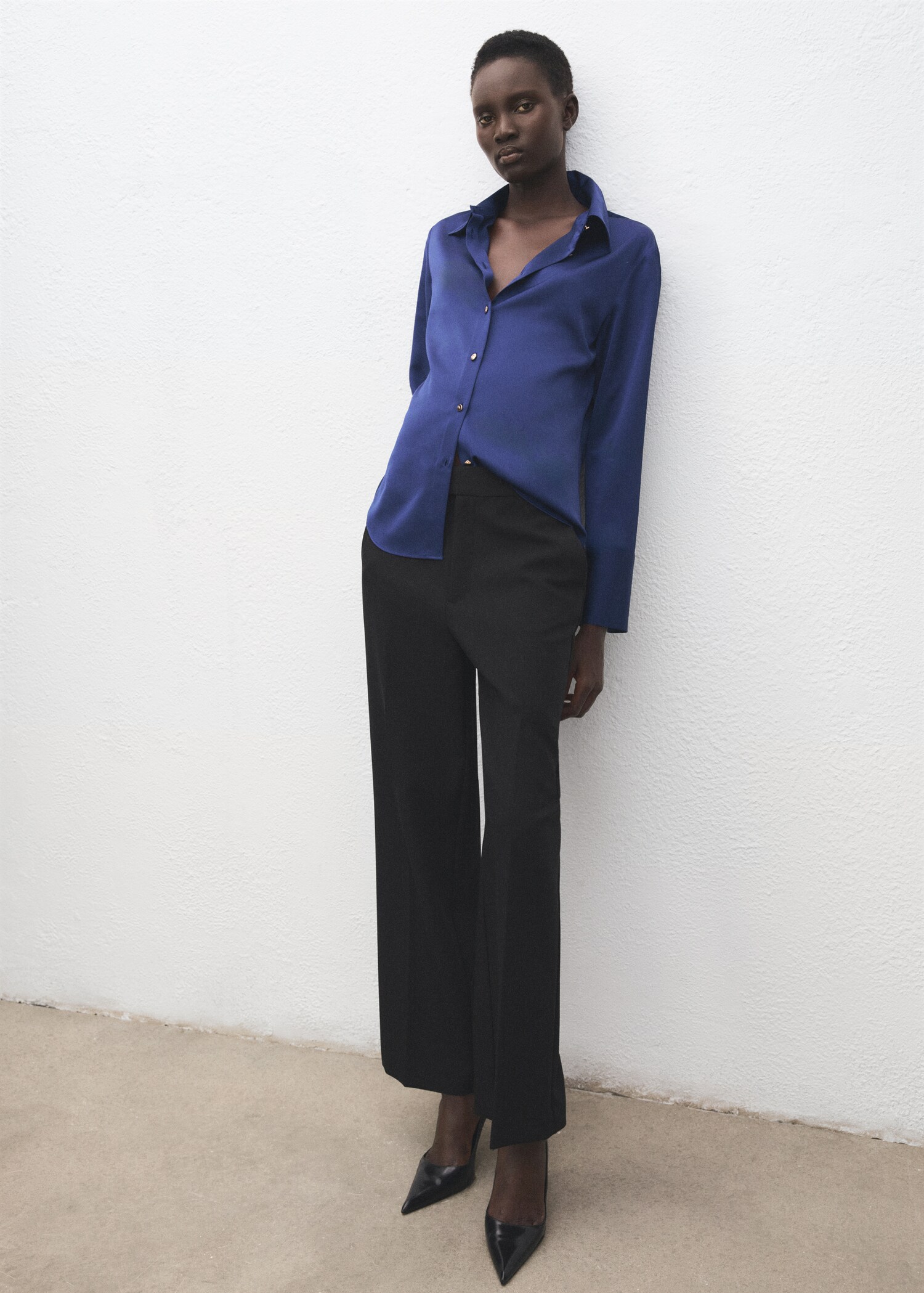 Chemise fluide satinée - Plan général