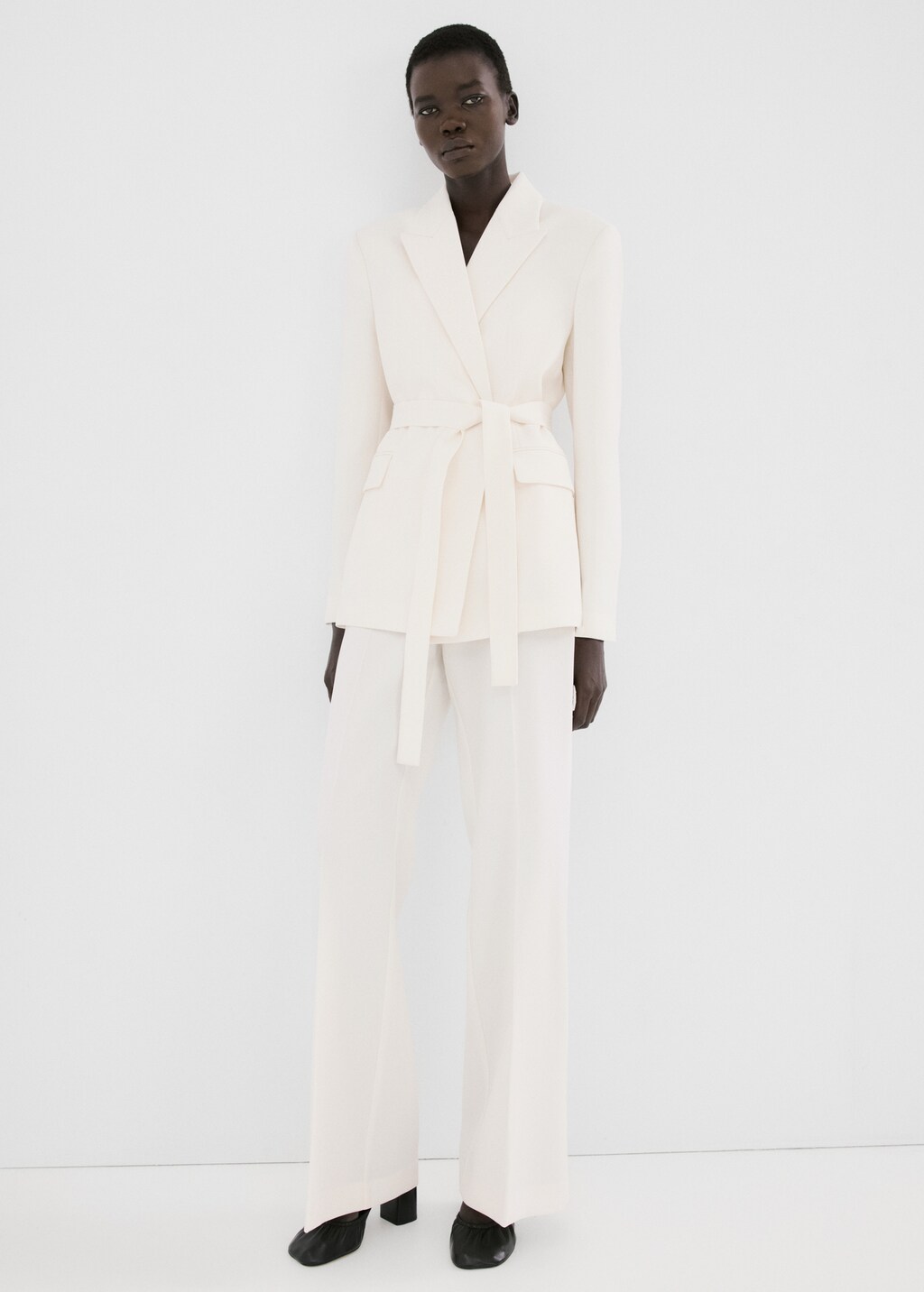 Mango Suit jacket with belt