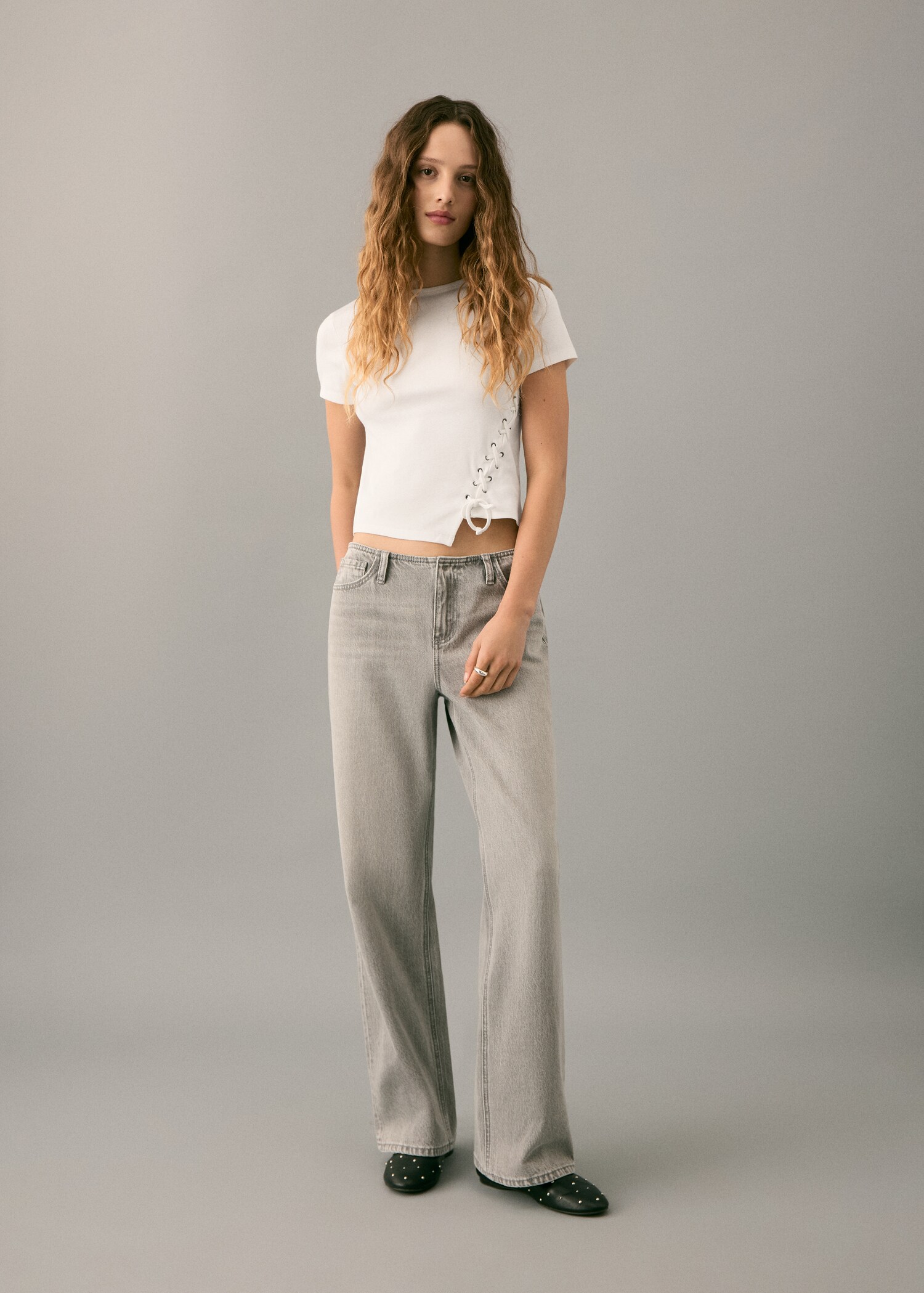 Μπλούζα με κορδόνι πλεγμένο - Γενικό πλάνο