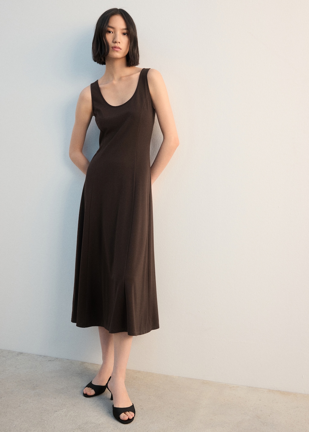 Mango Flared midi-dress