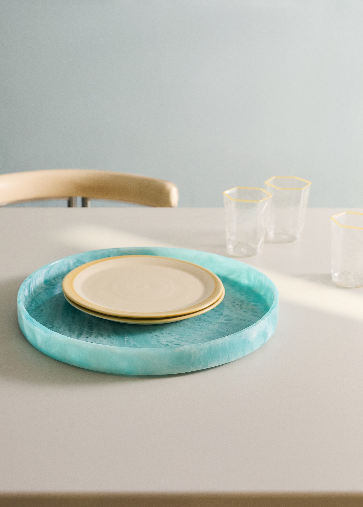 Δίσκος διακοσμητικός ρητίνης μεσαίος - Γενικό πλάνο