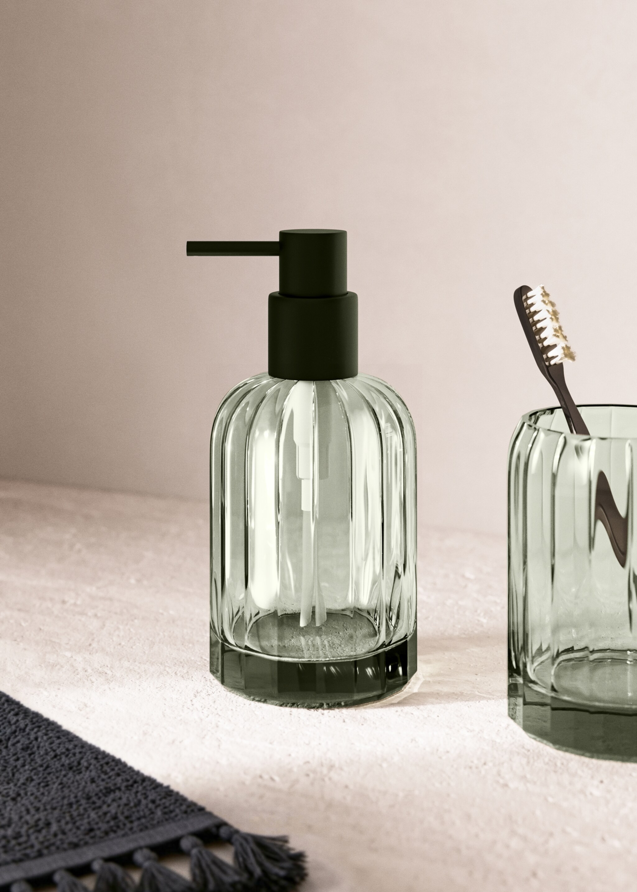 Crystal soap dispenser - General plane, Green. Ref: 27053276-00.