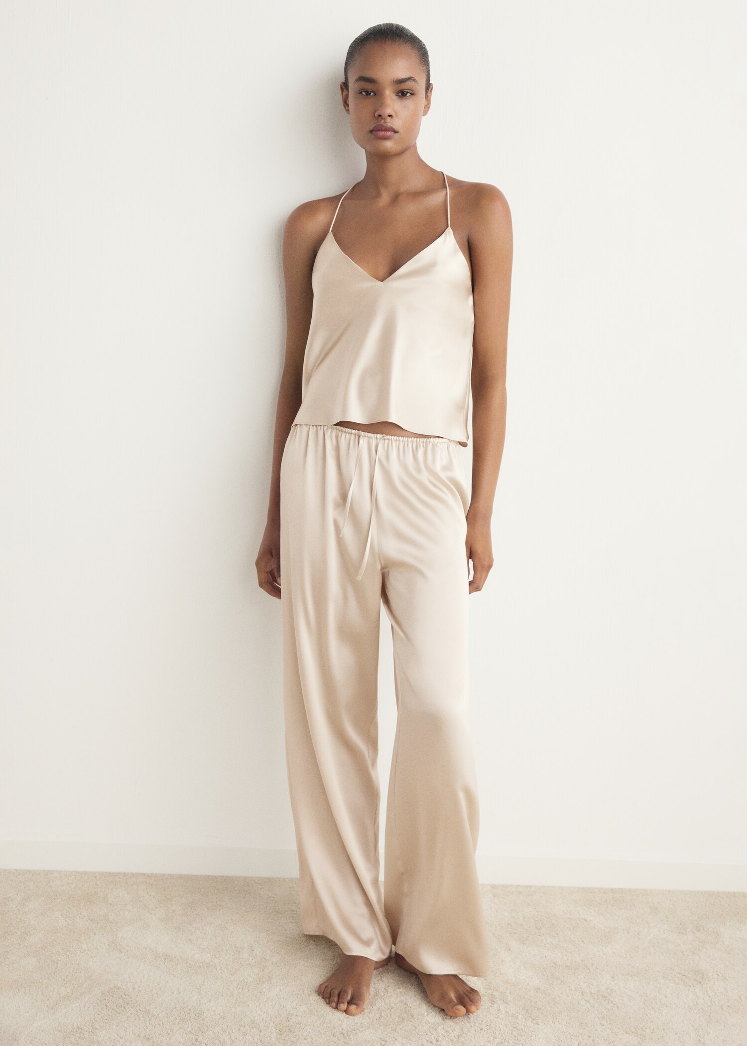 Pantalón pijama seda - Plano general