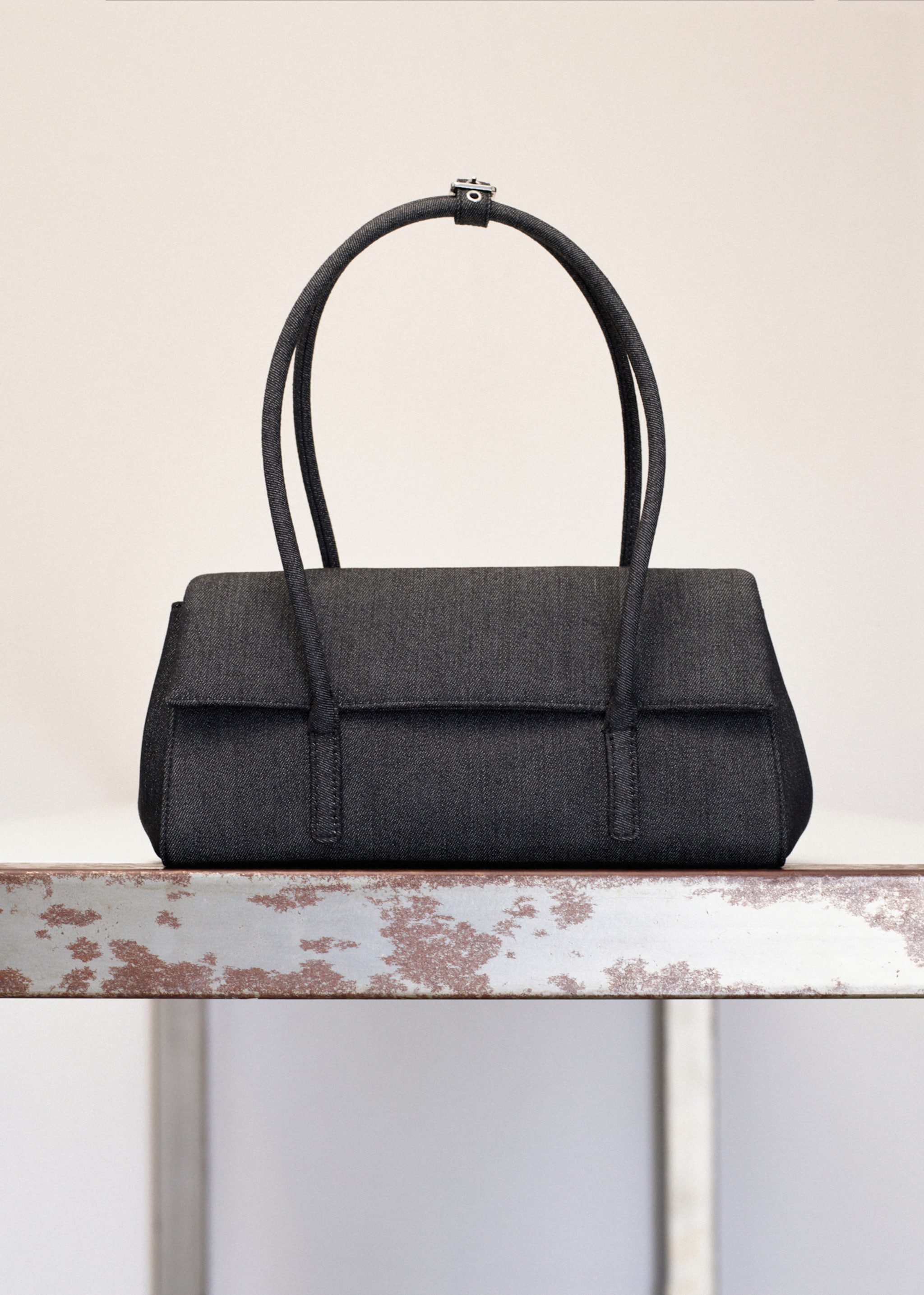 Axelväska denim - Allmän bild, Mörkblå. Ref: 27053735-00.