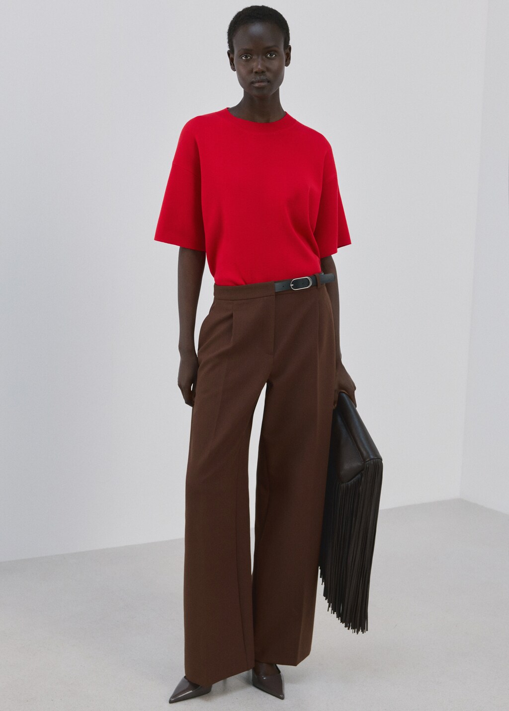 Oversize short sleeve sweater