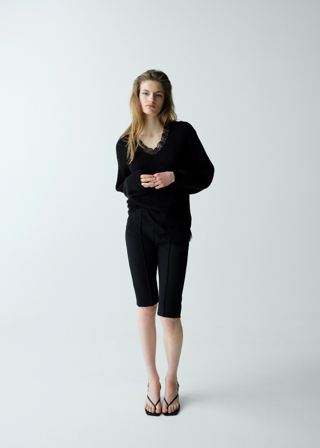 Lace combo jersey
