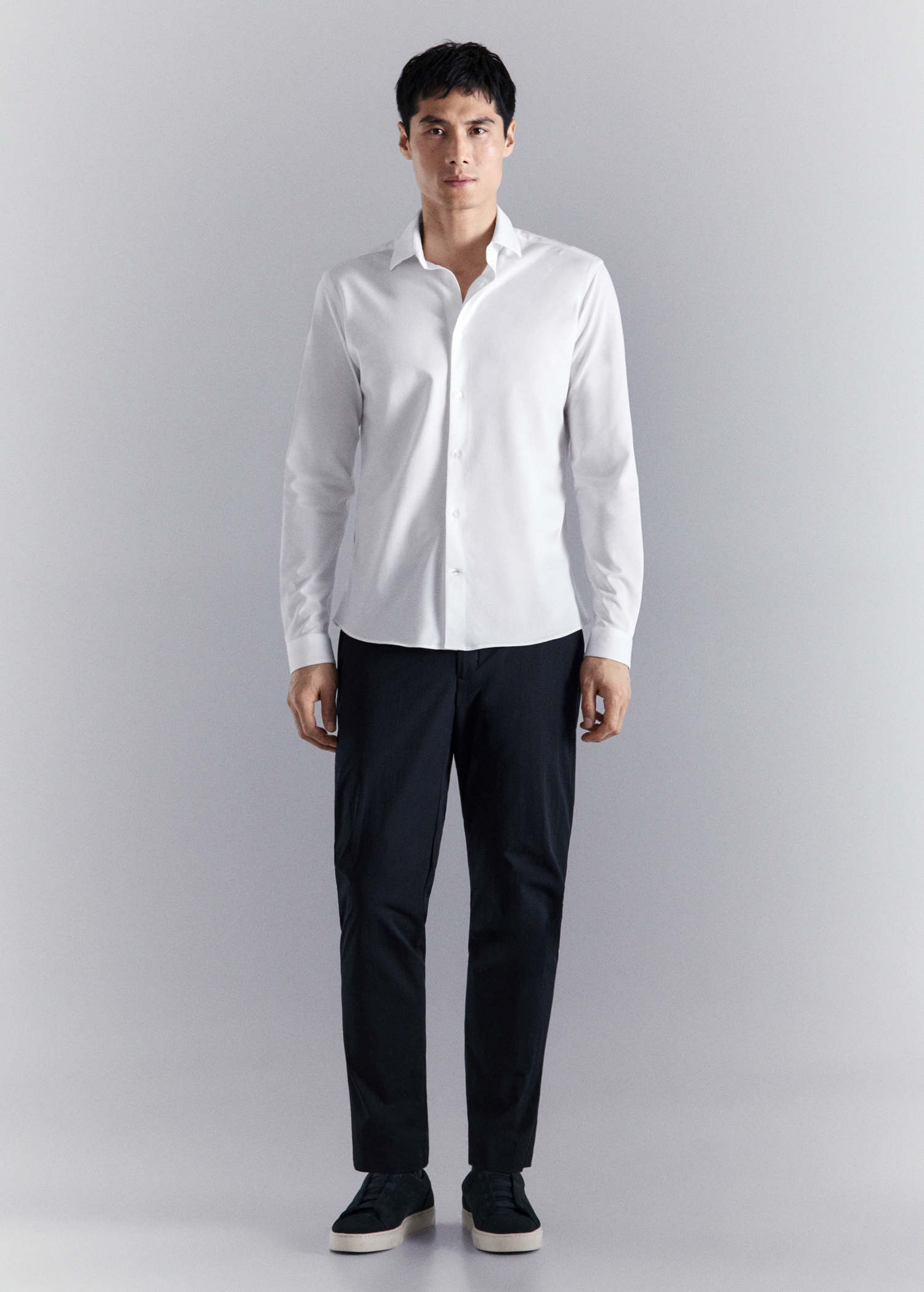 Comfort stretch non-iron shirt - General plane
