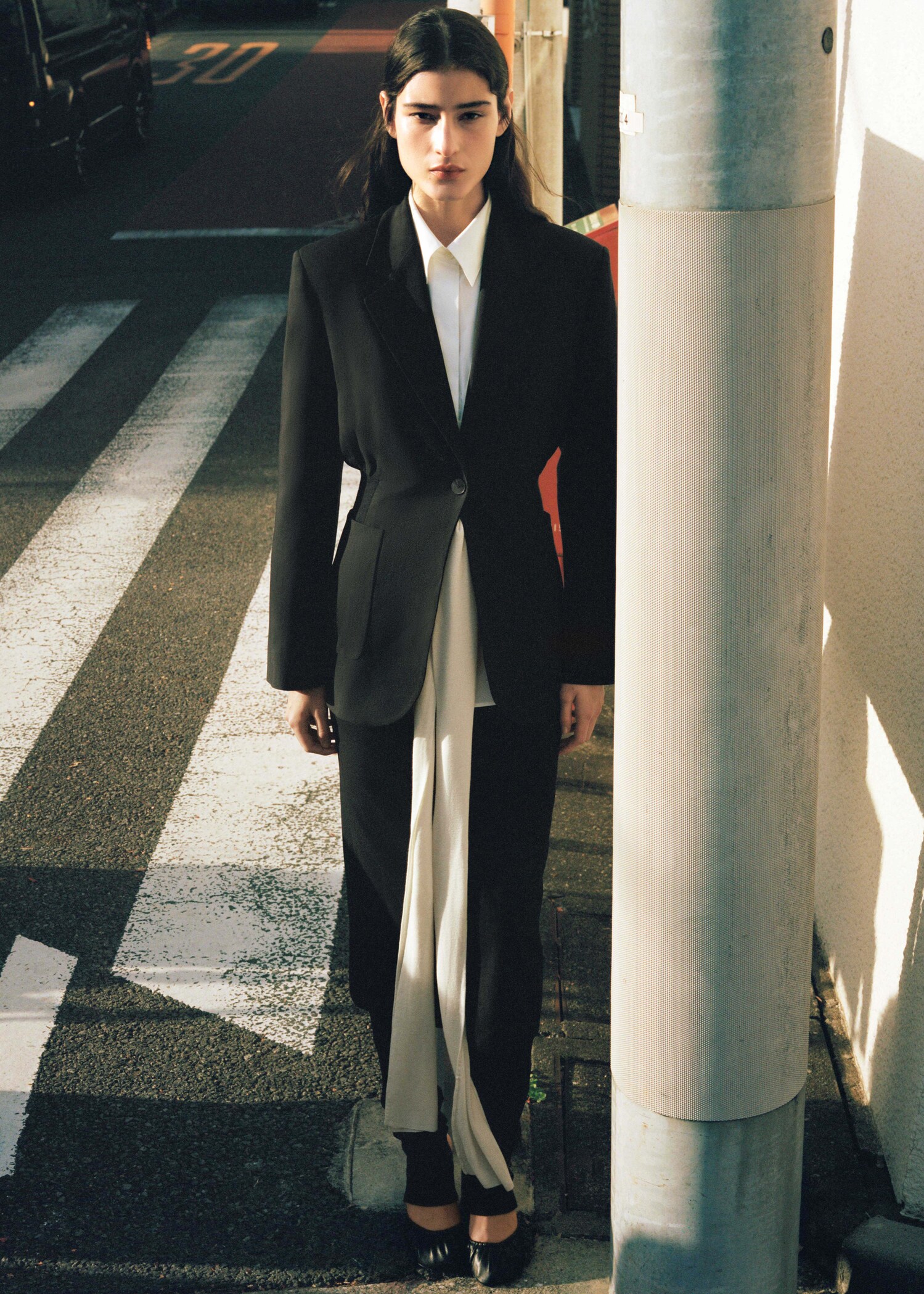 Fitted lyocell jacket - General plane